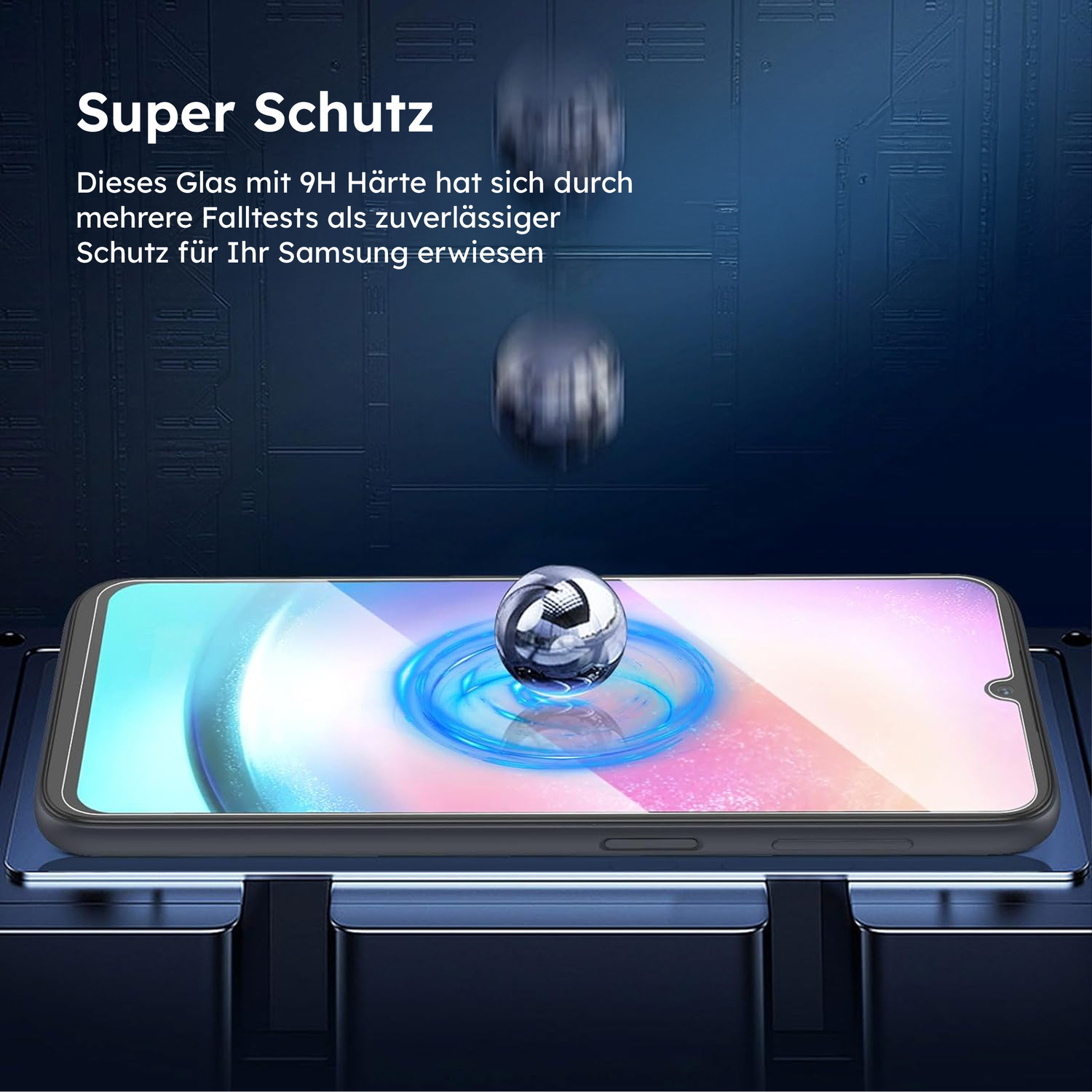 alkaya. | A Shield | Displayschutzglas | 3D Full Cover transparent, Samsung Galaxy A24