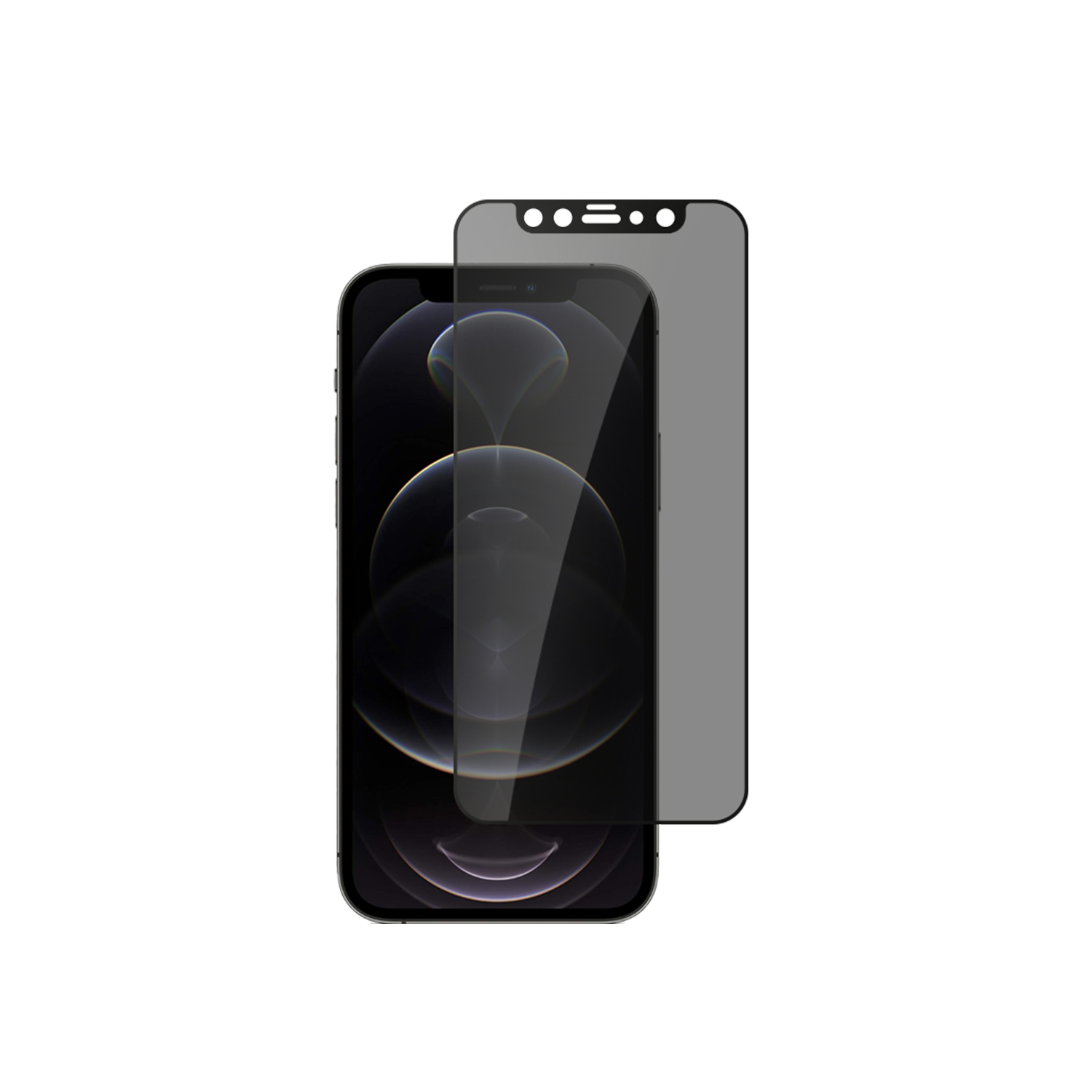 alkaya. | A Shield | Display-Sichtschutzglas | 3D Full Cover | Privacy, iPhone 12/12 Pro