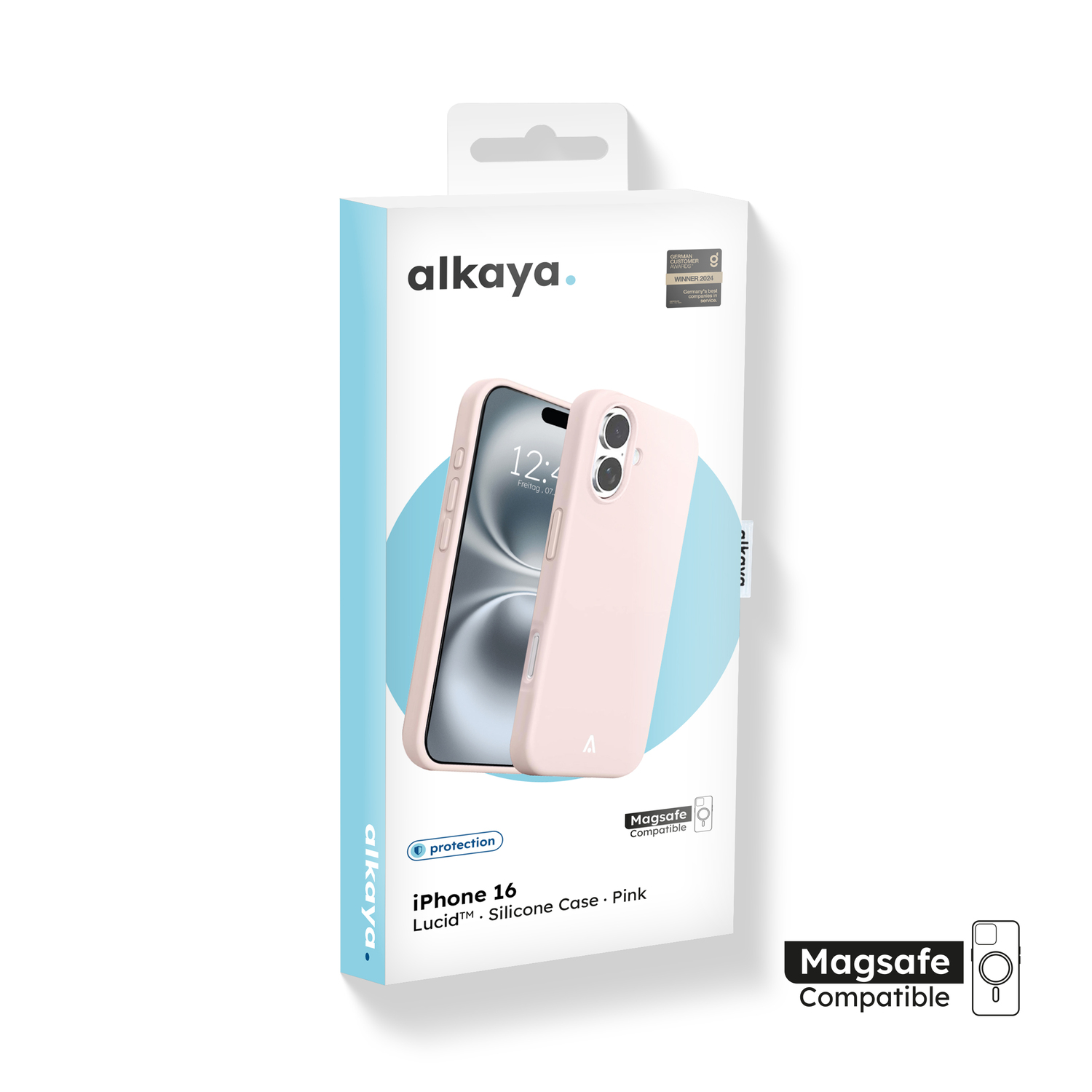 alkaya. | LUCID Silikon Case kompatibel mit Magsafe Pink, iPhone 16
