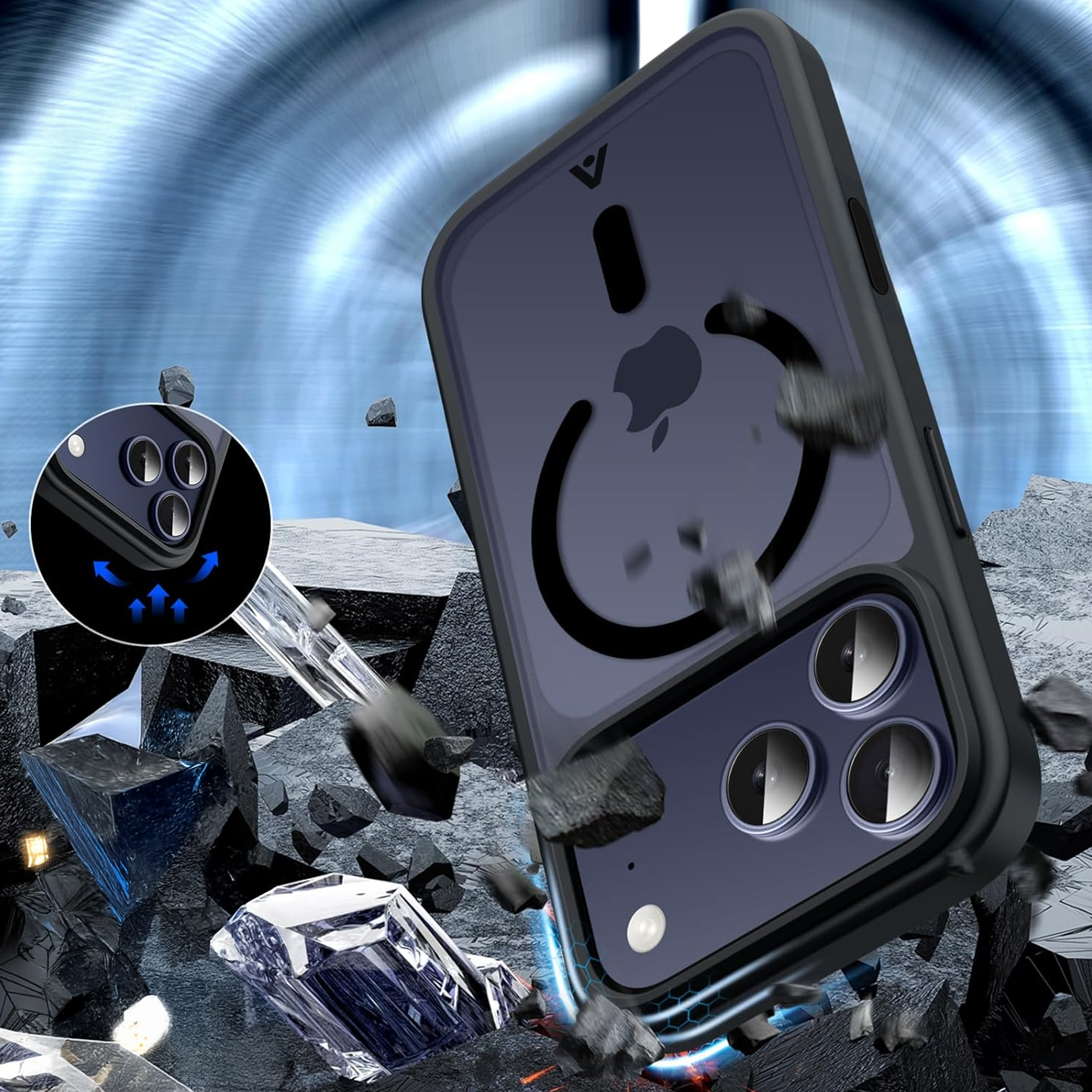 alkaya. | LUCID Protect Case kompatibel mit Magsafe schwarz, iPhone 17 Pro Max