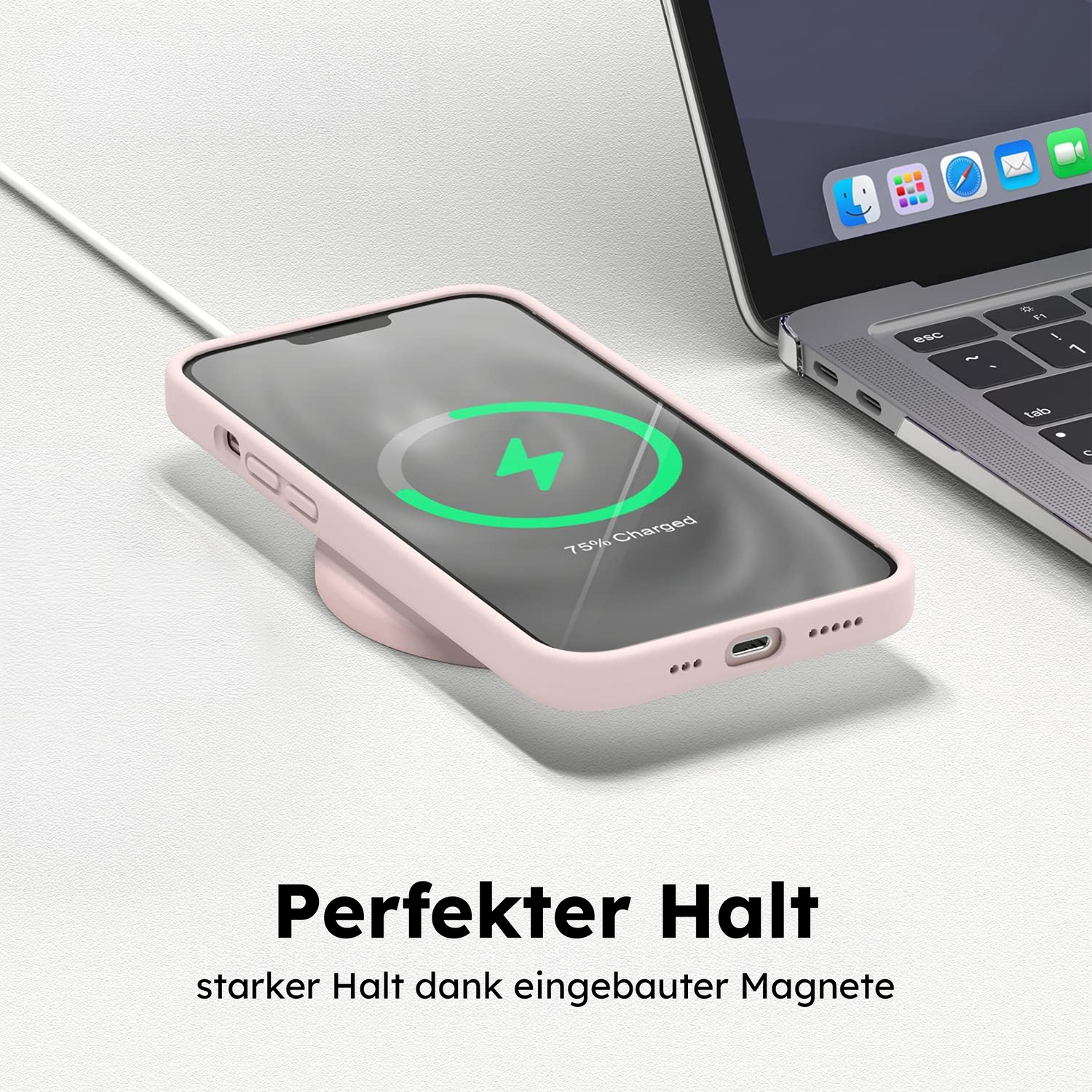 alkaya. | LUCID Silikon Case kompatibel mit Magsafe Pink, iPhone 16