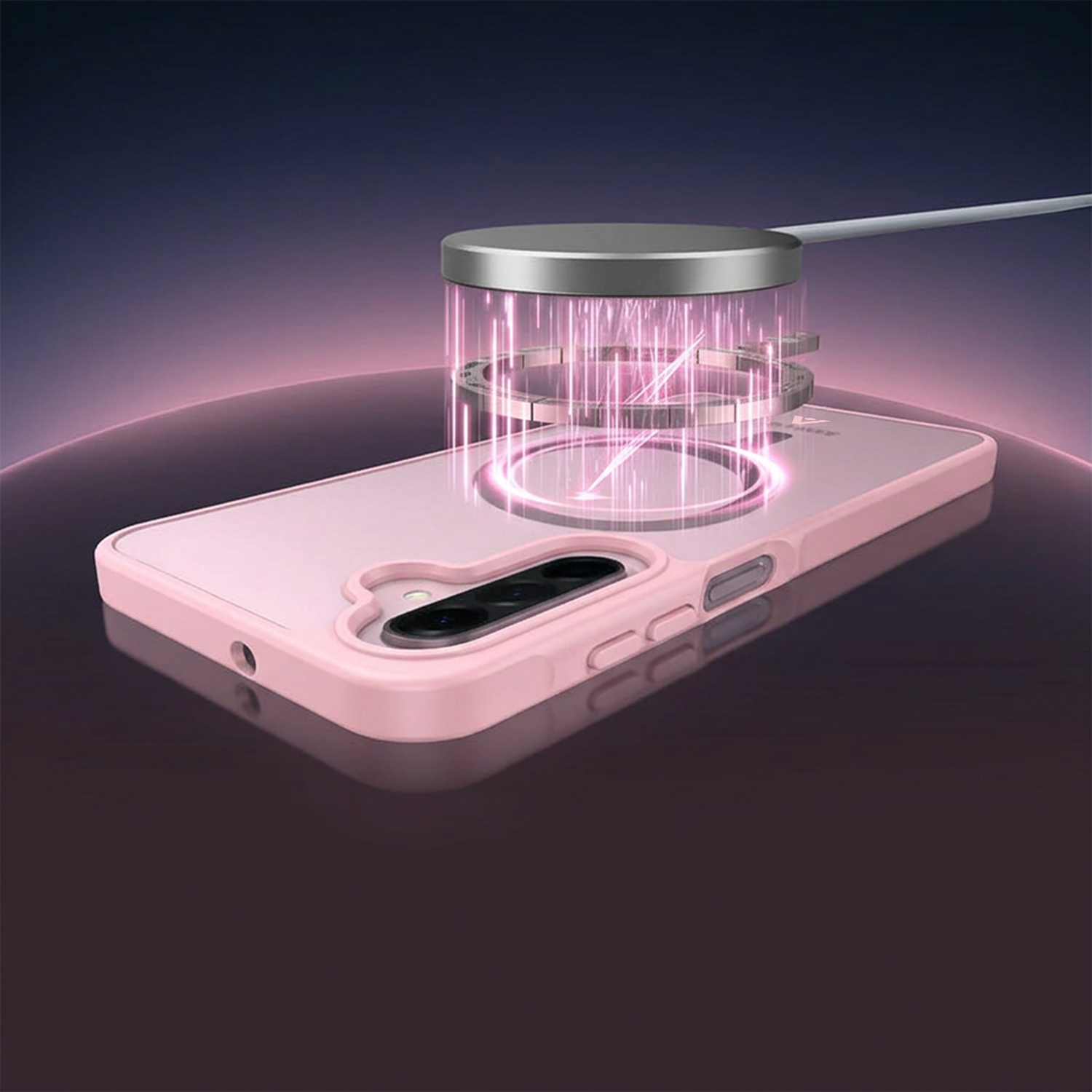 alkaya.| FROSTED Case Kompatibel mit MagSafe, Samsung A37 Pink