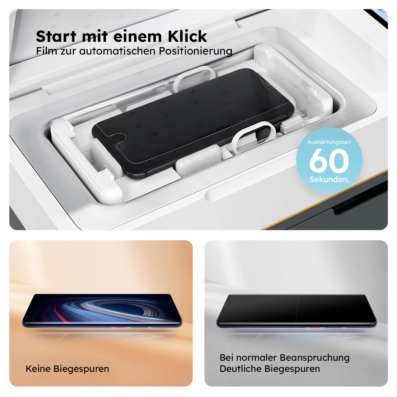 A Shield HD Flexible Privacy Film  210x120mm for Flex Form „easy“ 50er Packung