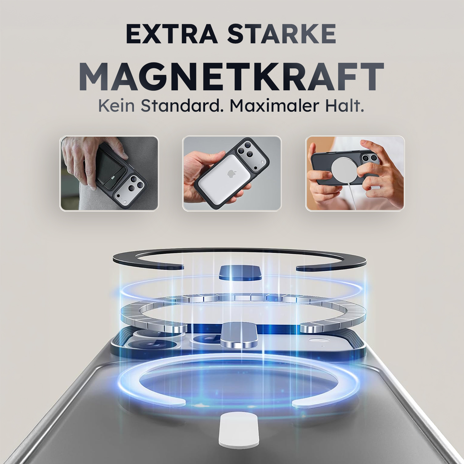 alkaya. | LUCID FROSTED Case kompatibel mit Magsafe schwarz, iPhone 18 Pro Max/17 Pro Max