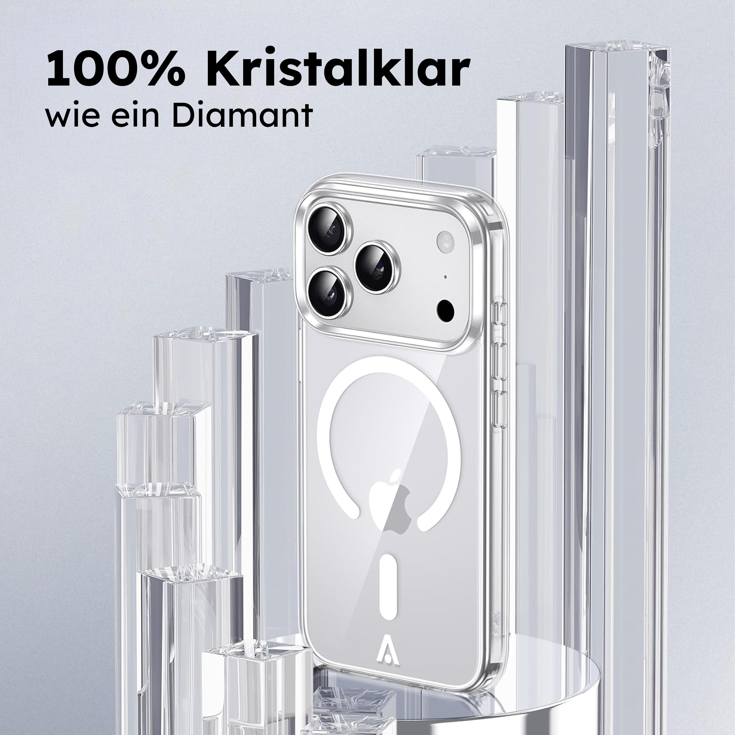 alkaya. | LUCID Clear Case kompatibel mit Magsafe transparent, iPhone 17 Pro