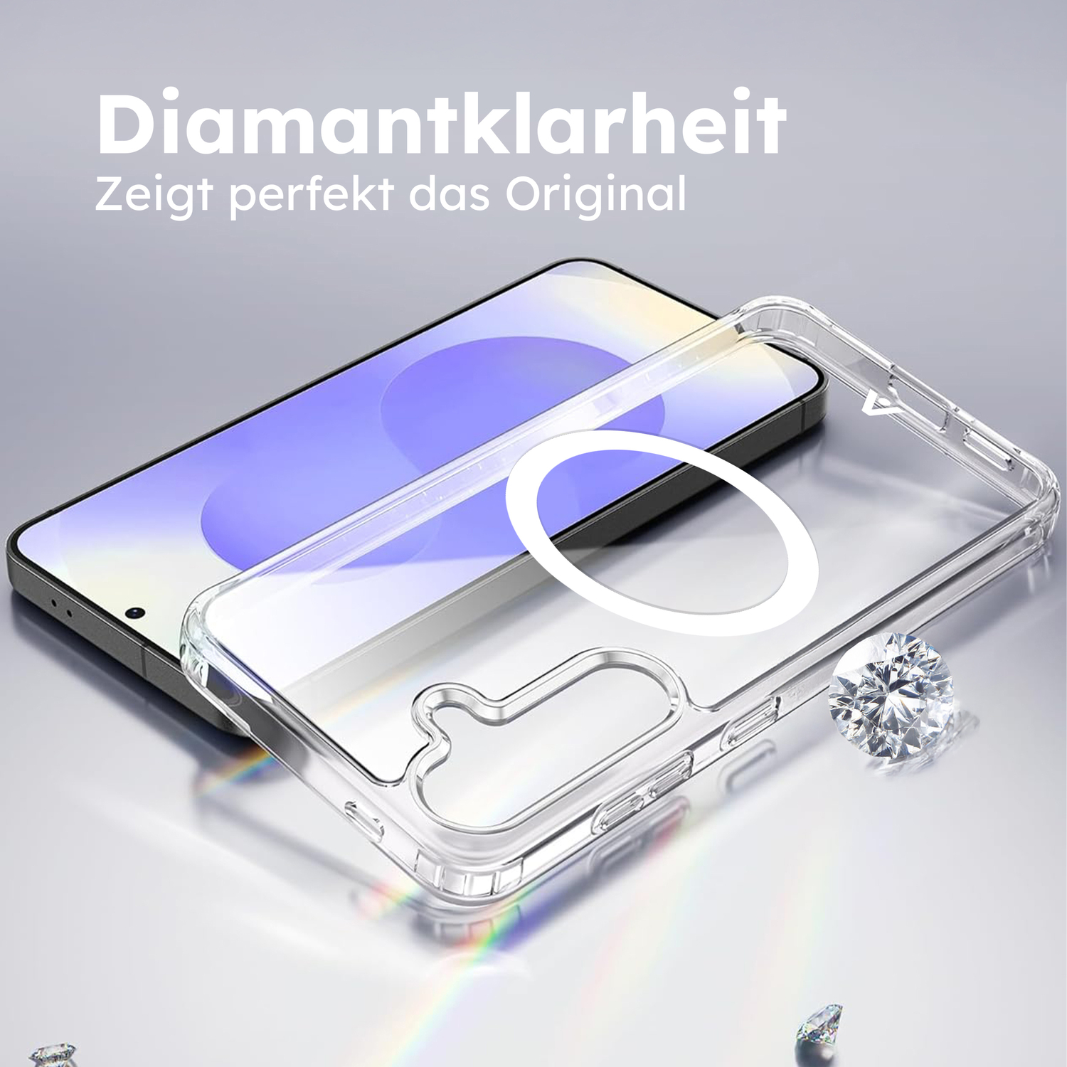 alkaya. | LUCID Clear Case kompatibel mit Magsafe Samsung S25