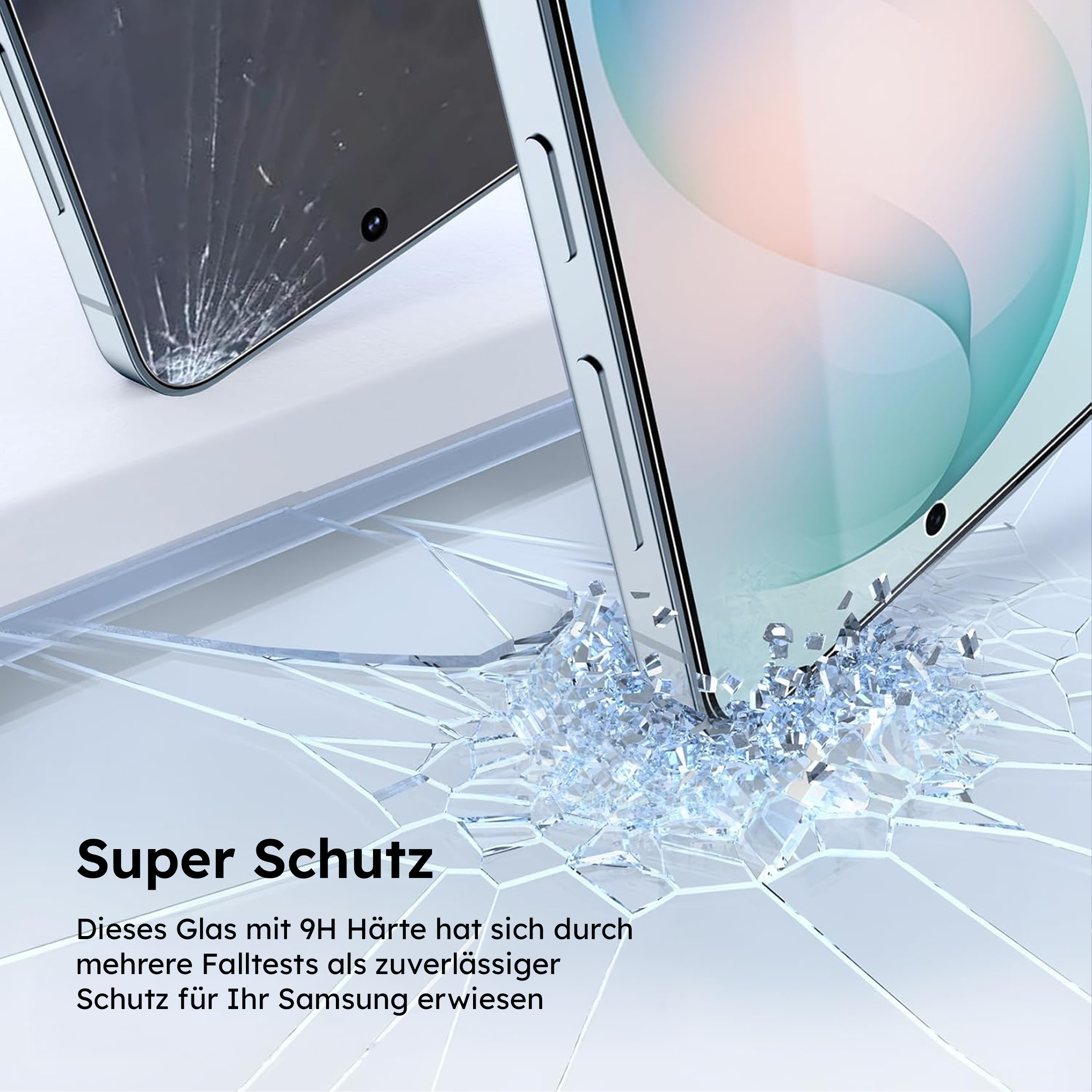 alkaya. | A Shield | Displayschutzglas | 3D Full Cover transparent, Samsung S26 Plus