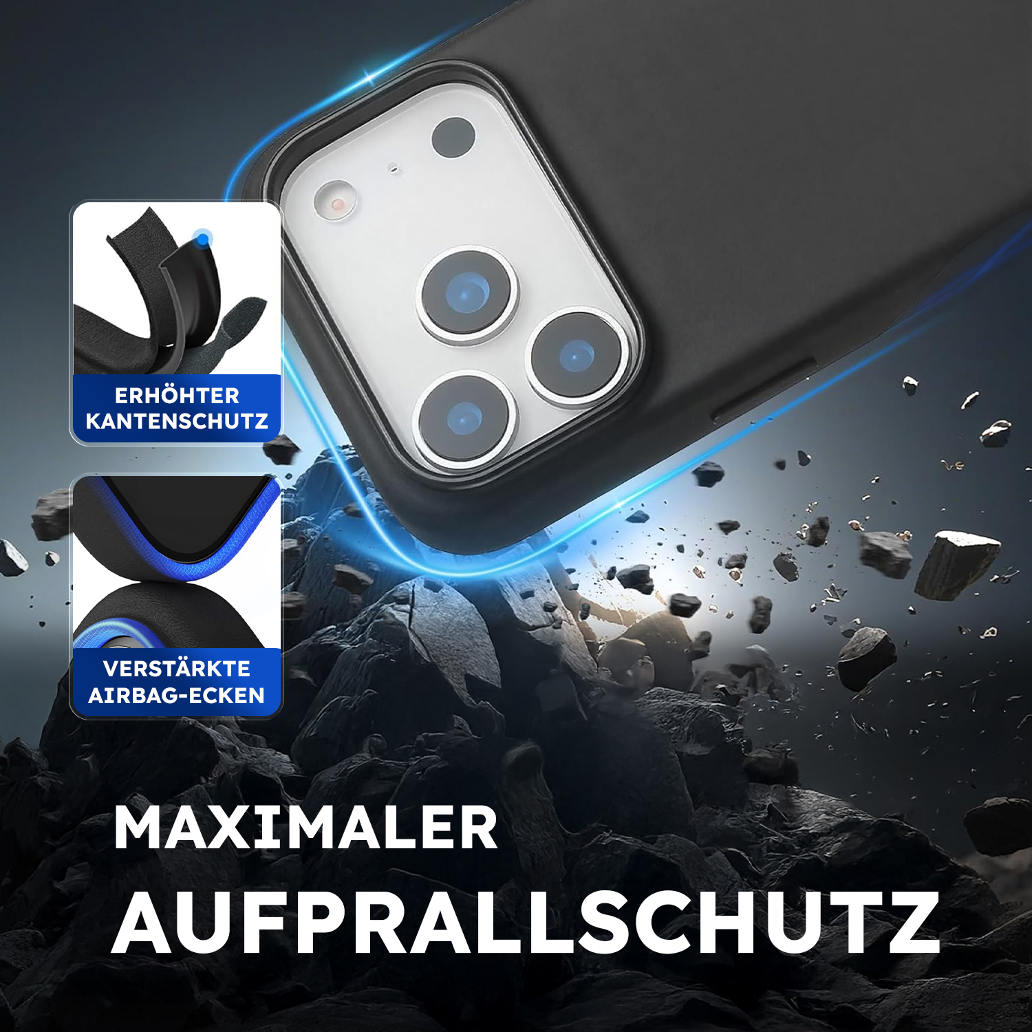 alkaya. | LUCID PU-Leder Case kompatibel mit Magsafe schwarz, iPhone 18 Pro Max/17 Pro Max