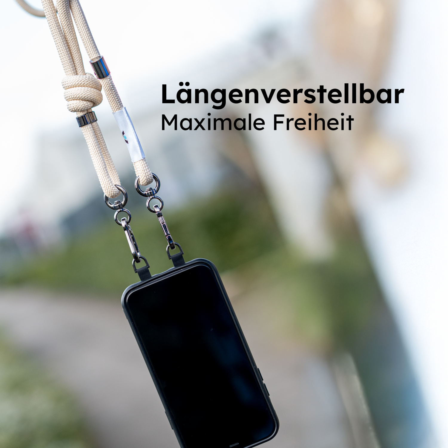 alkaya. | A Strap | Premium Lanyard lHandy Kette beige