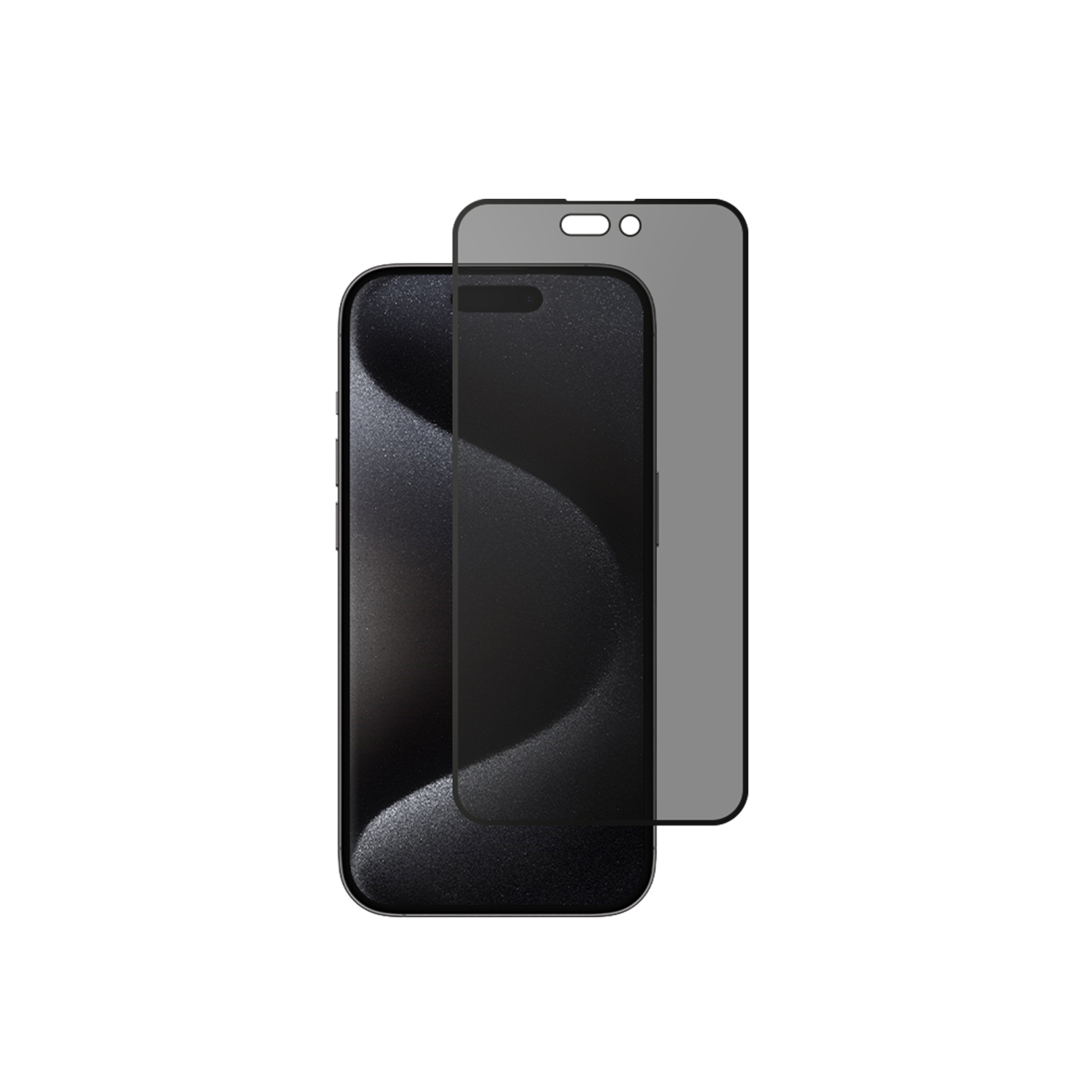 alkaya. | A Shield | Display-Sichtschutzglas | 3D Full Cover | Privacy, iPhone 15 Pro