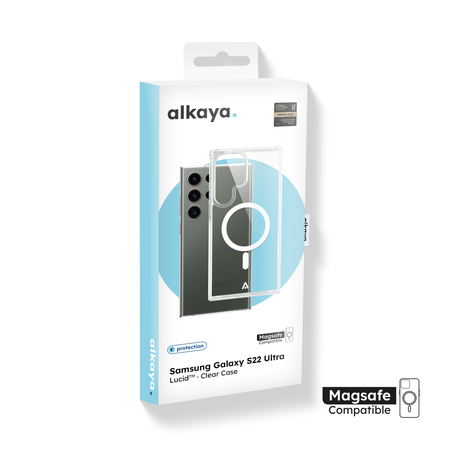 alkaya. | LUCID Clear Case kompatibel mit Magsafe transparent, Samsung S22 Ultra