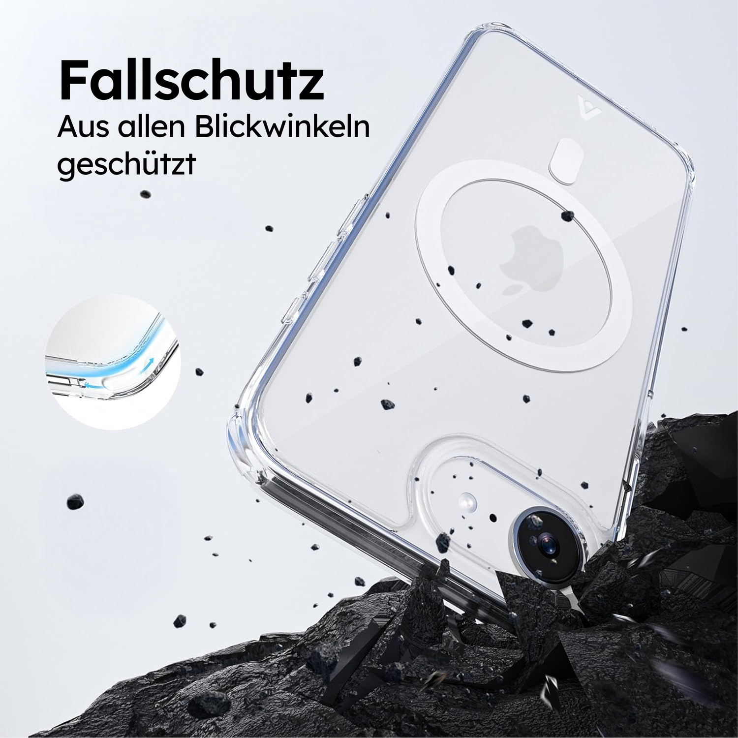 alkaya. | LUCID Clear Case kompatibel mit Magsafe transparent, iPhone 16e