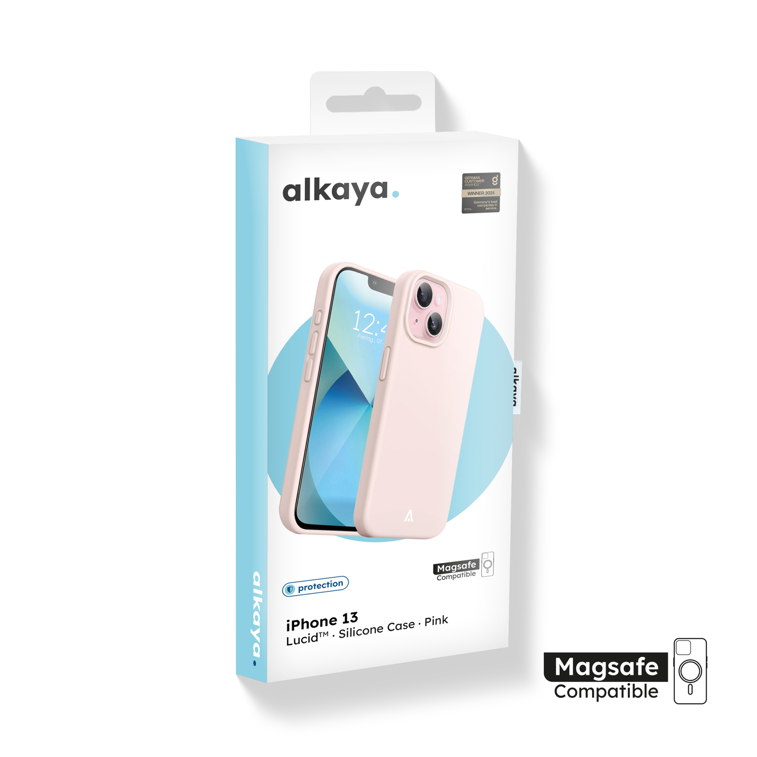alkaya. | LUCID Silikon Case kompatibel mit Magsafe pink, iPhone 13 Mini