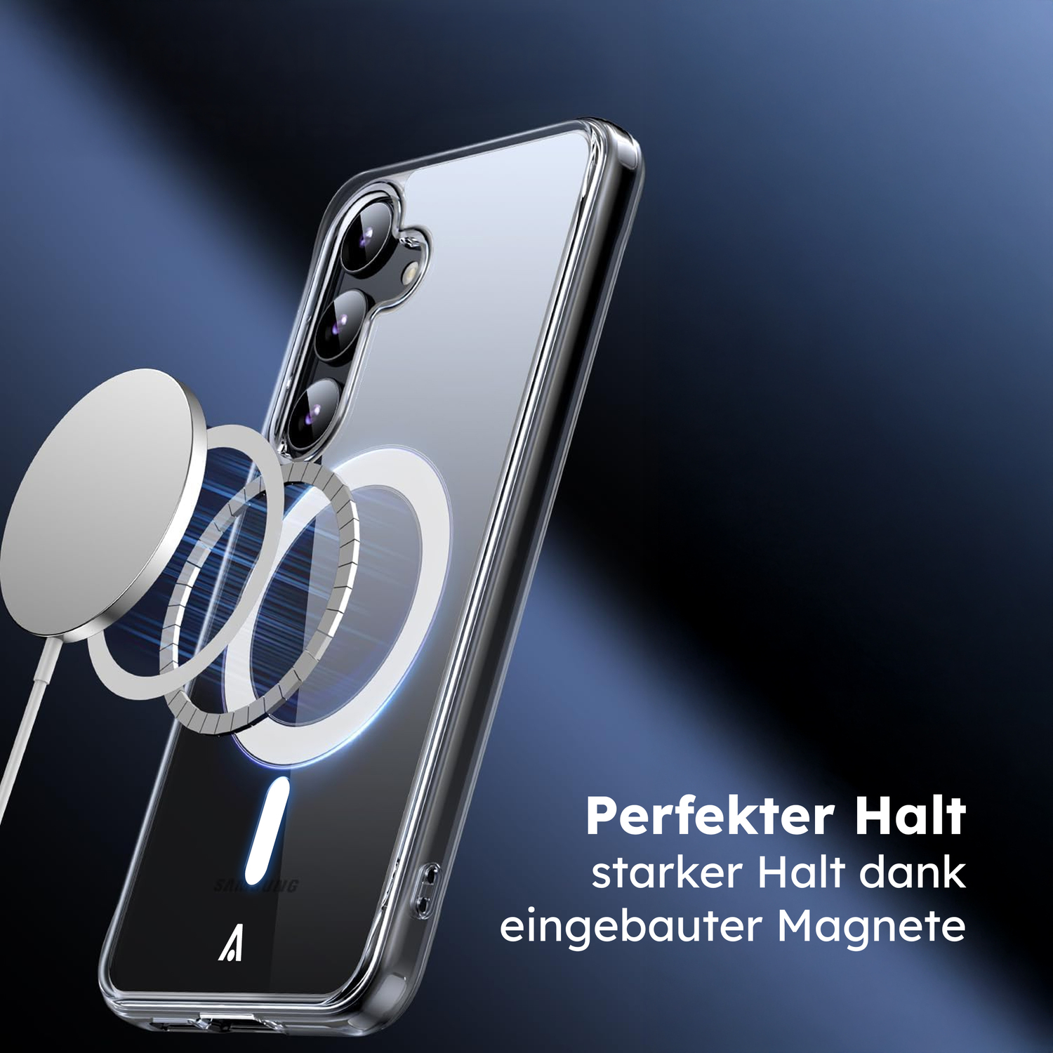 alkaya. | LUCID Clear Case kompatibel mit Magsafe transparent, Samsung S24