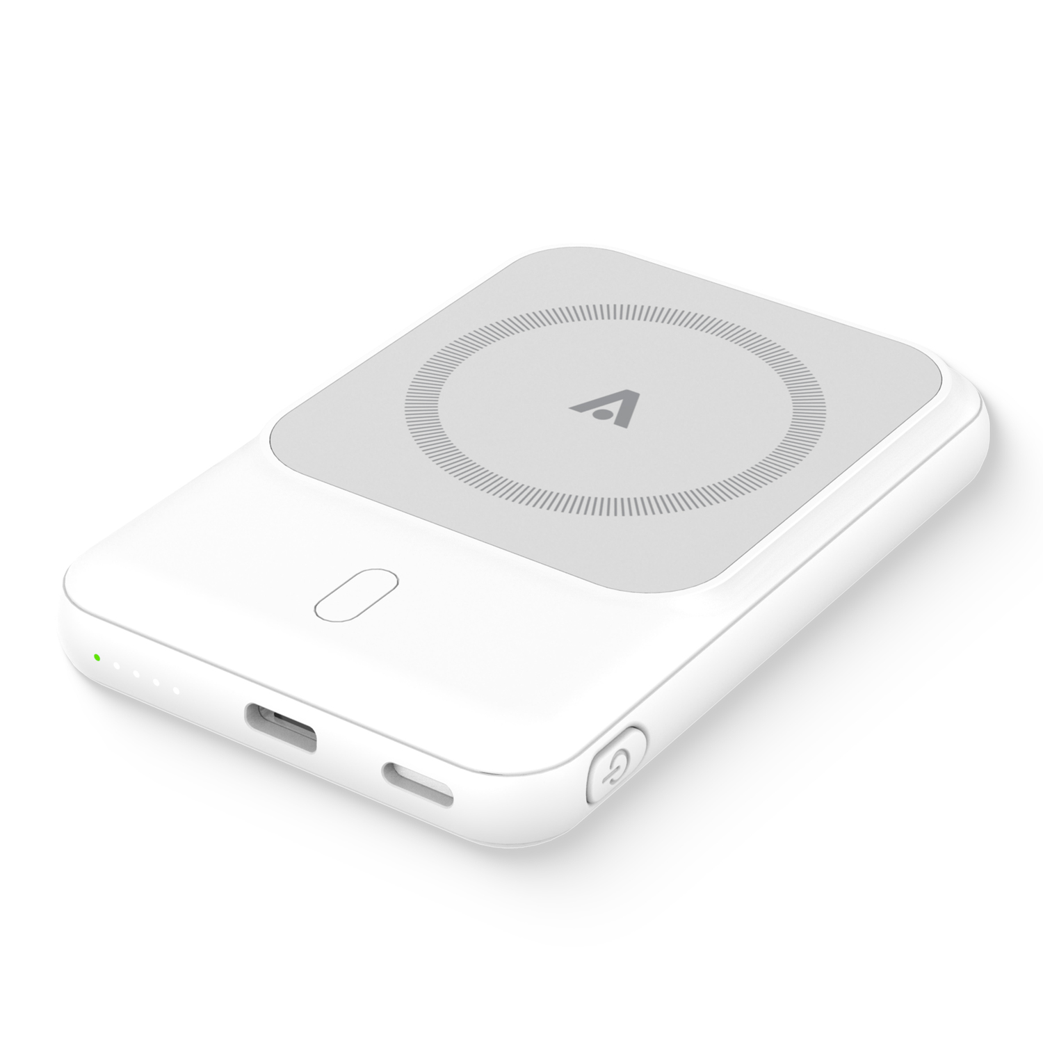 alkaya. | Thor | 5.000 mAh Powerbank Slim | Induktives Laden, unterstützt MagSafe-Technologie + USB-A und USB-C Ports