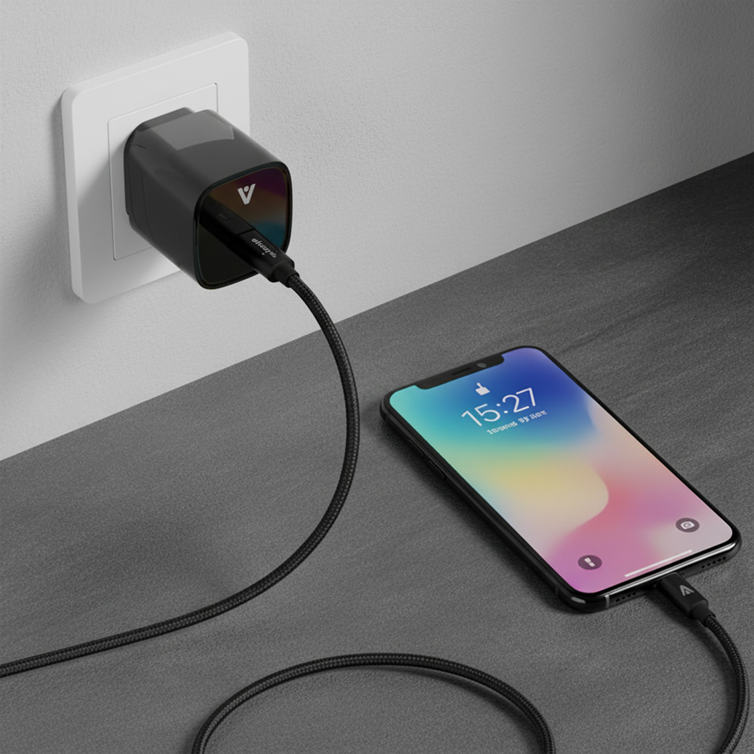alkaya. | NEXUS Speed Flex | Charger Set | 20 Watt USB C/C Universal Kompatibilität, schwarz