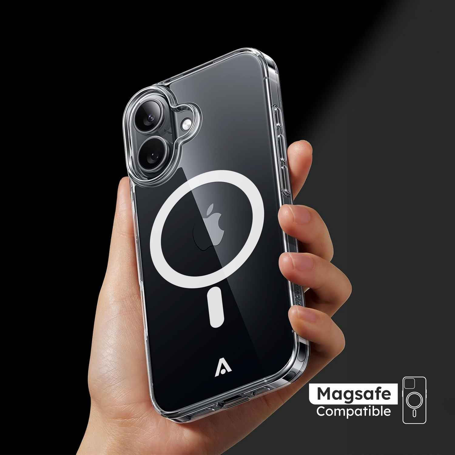 alkaya. | LUCID Clear Case kompatibel mit Magsafe transparent, iPhone 16 Plus