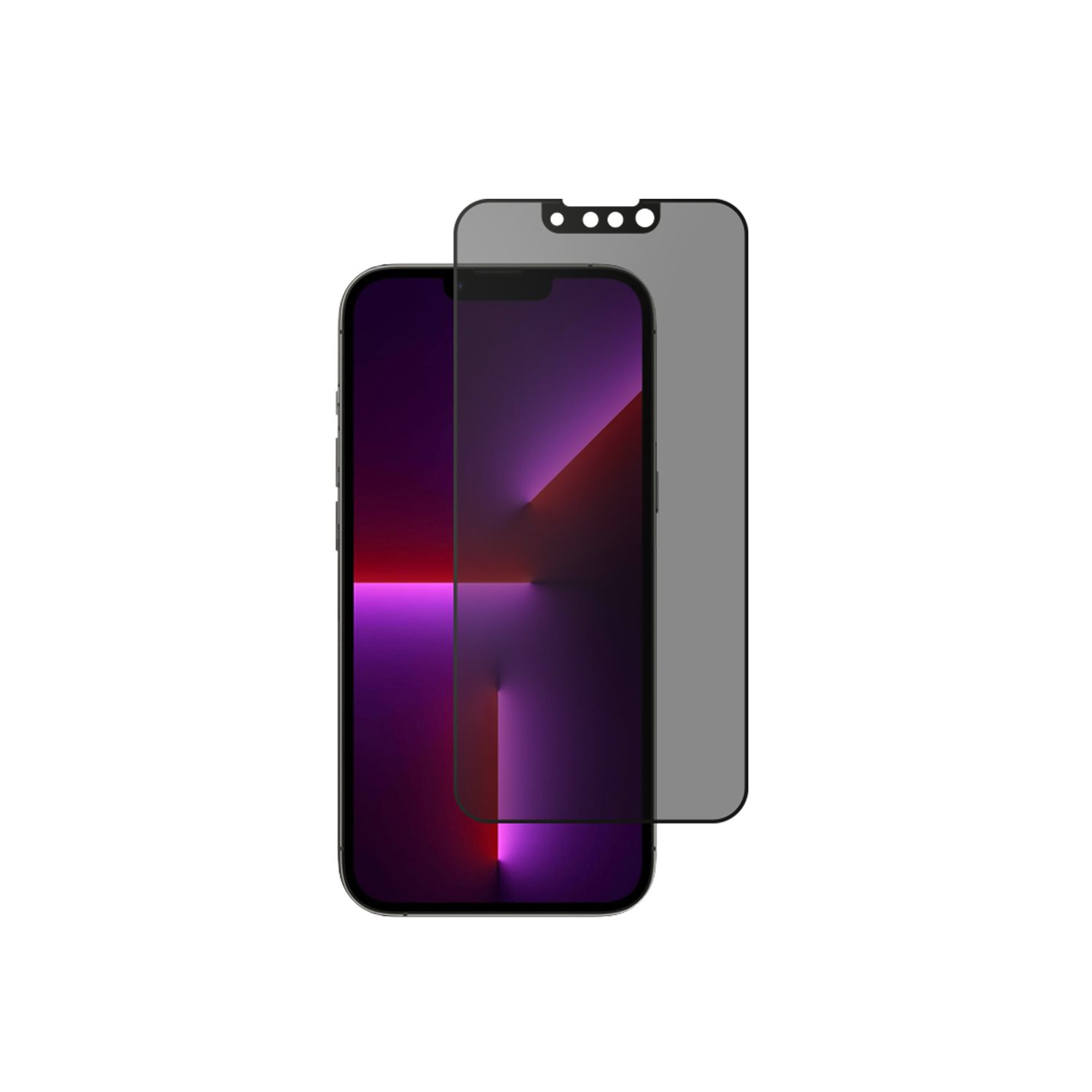 alkaya. | A Shield | Display-Sichtschutzglas | 3D Full Cover | Privacy, iPhone 13 Pro Max