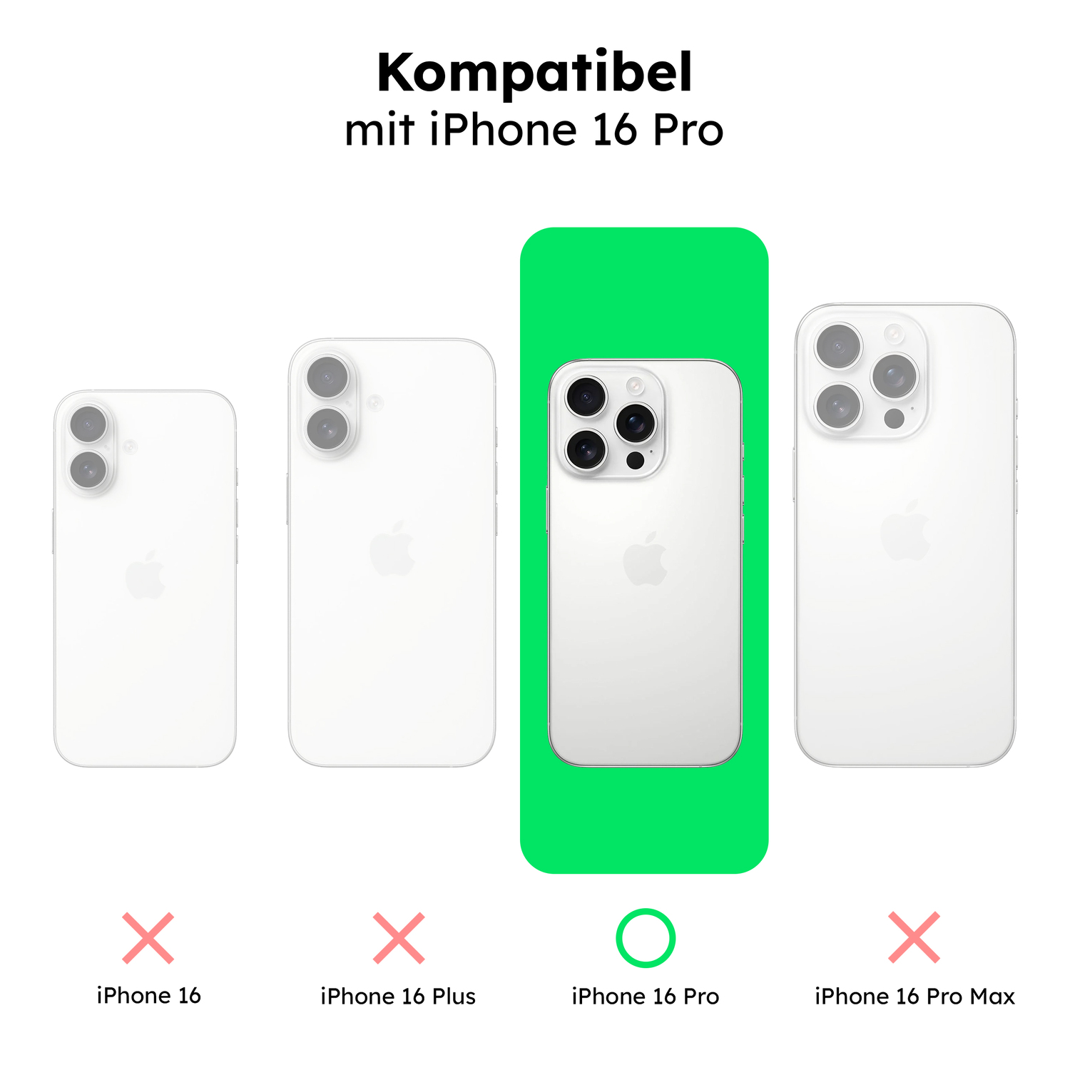 alkaya. | LUCID Silikon Case kompatibel mit Magsafe Mint Grün, iPhone 16 Pro