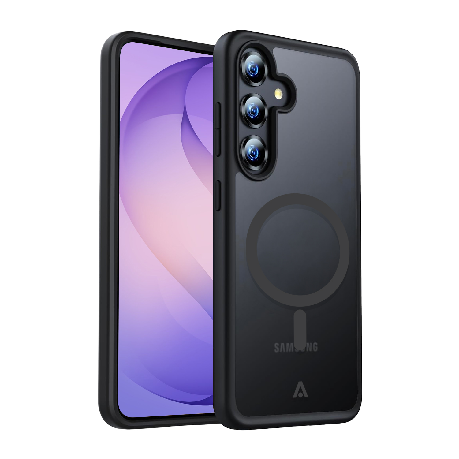 alkaya.| FROSTED Case Kompatibel mit MagSafe, Samsung S26 schwarz