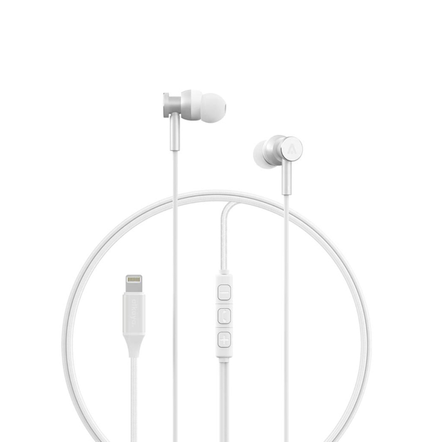 alkaya. | Quantum Direct Sound | Lightning Kabel Headset weiß