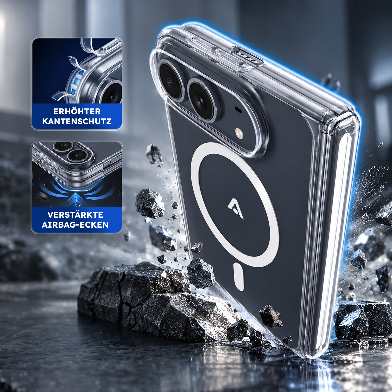 alkaya. | LUCID Clear Case kompatibel mit Magsafe transparent, iPhone Duo