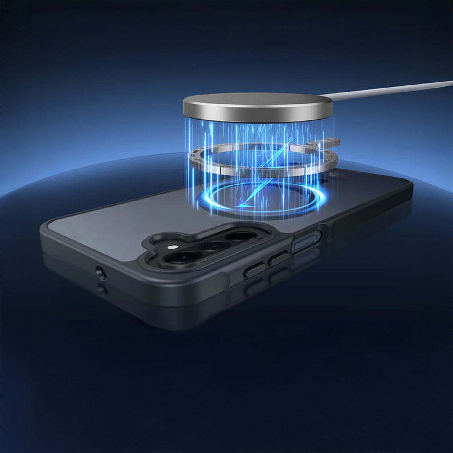 alkaya.| FROSTED Case Kompatibel mit MagSafe, Samsung A57 schwarz