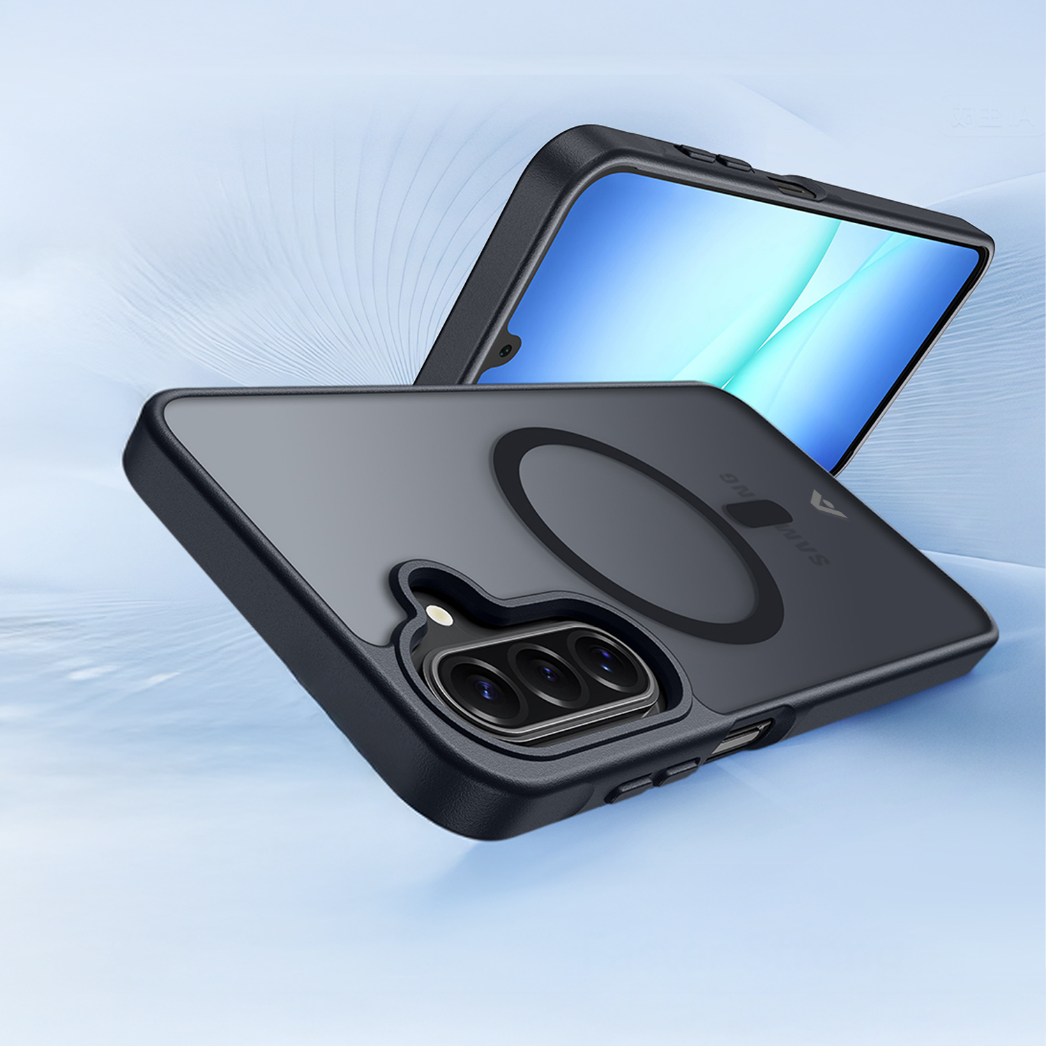 alkaya. | LUCID FROSTED Case Kompatibel mit MagSafe, Samsung A17 schwarz