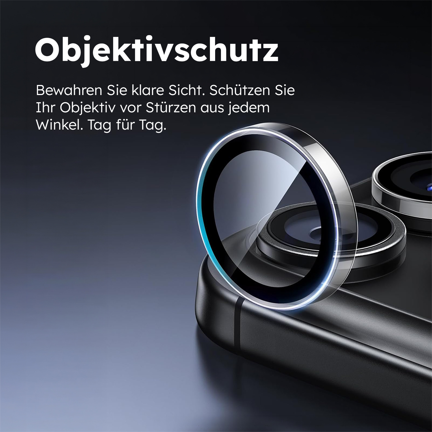 alkaya. | 2 In 1 A Shield | Displayschutzglas + Kameraschutzglas transparent, iPhone 17Pro/18 Pro