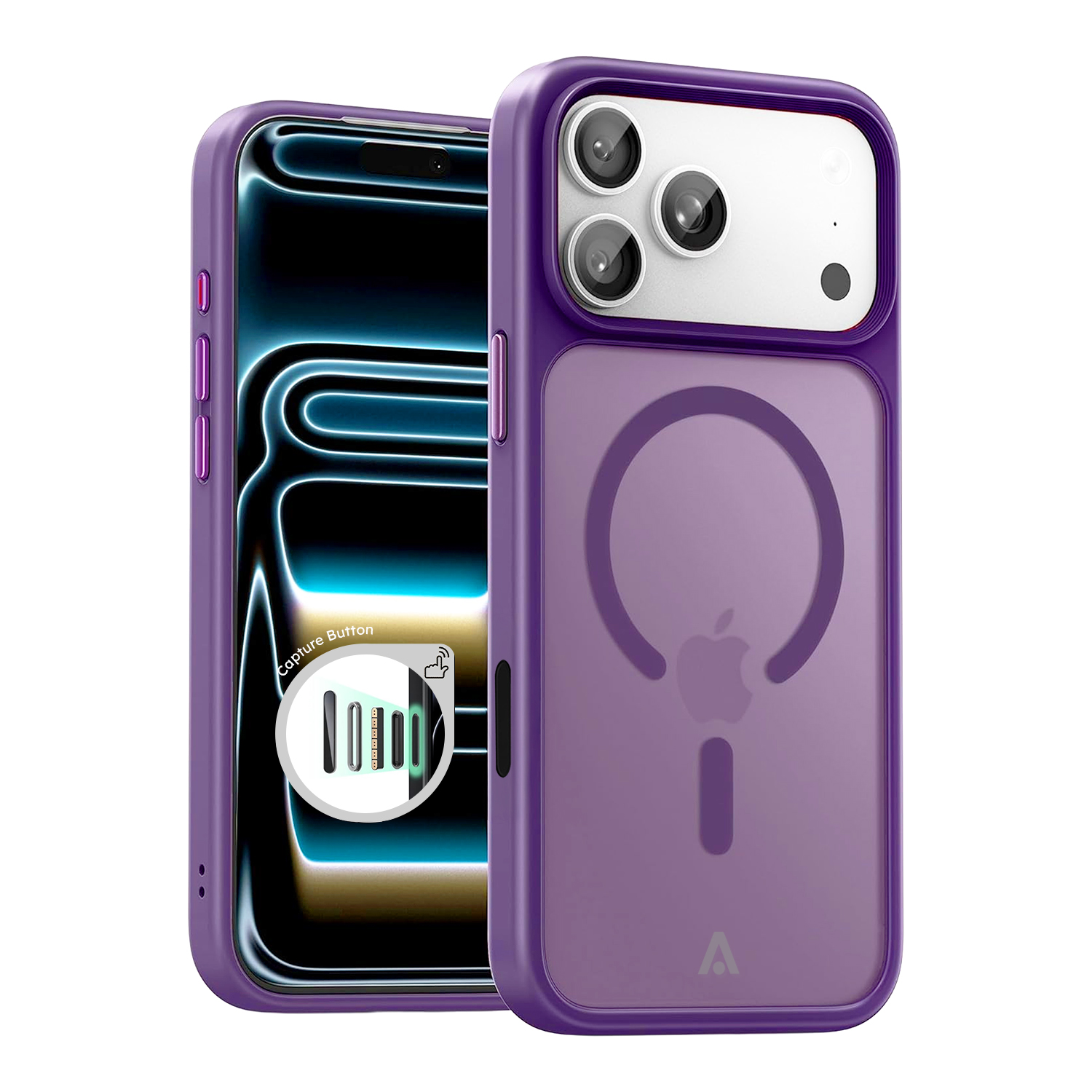 alkaya. | LUCID FROSTED Case kompatibel mit Magsafe lila, iPhone 17 Pro Max/18 Pro Max