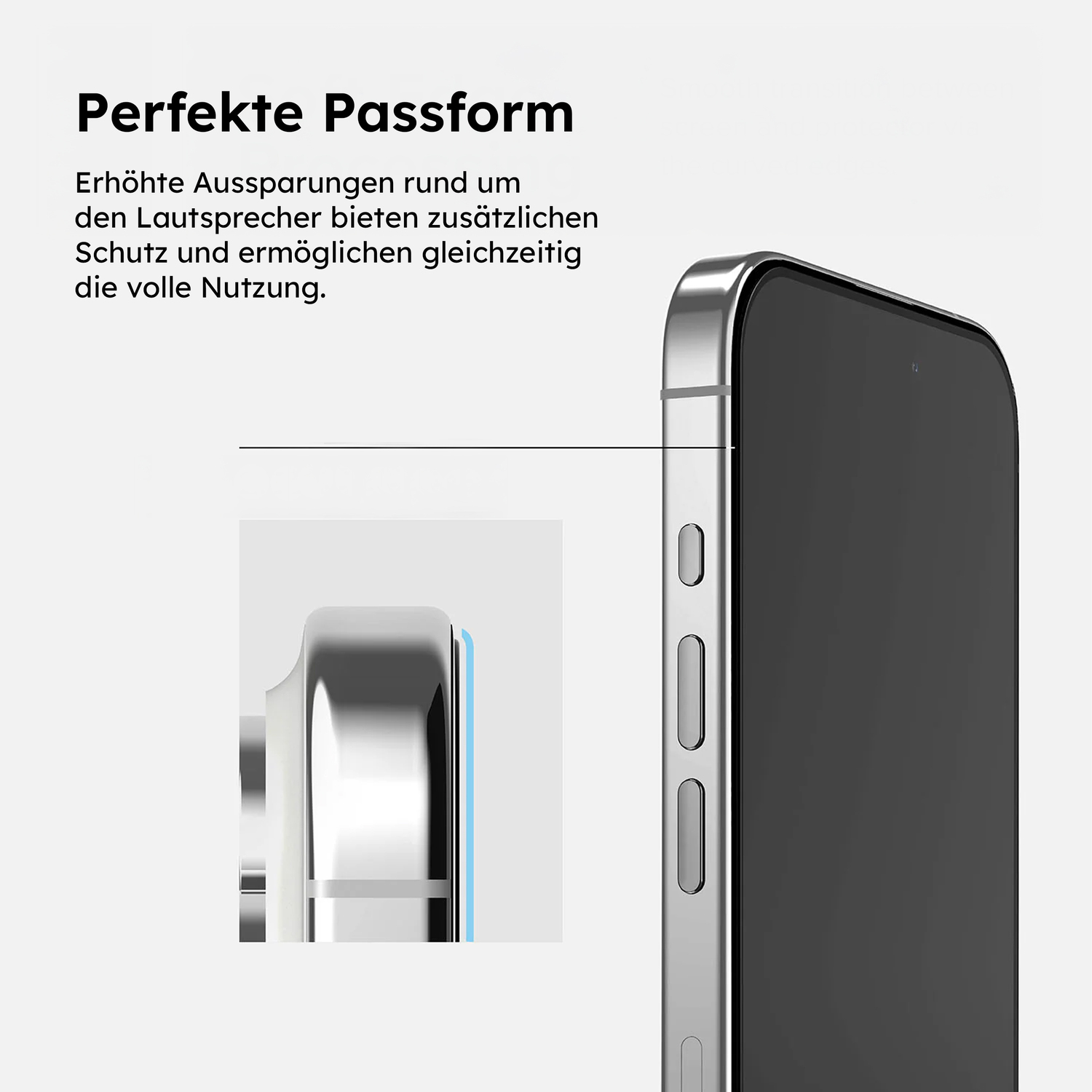 alkaya. | A Shield | Displayschutzglas | 3D Full Cover transparent, iPhone 15 Pro Max