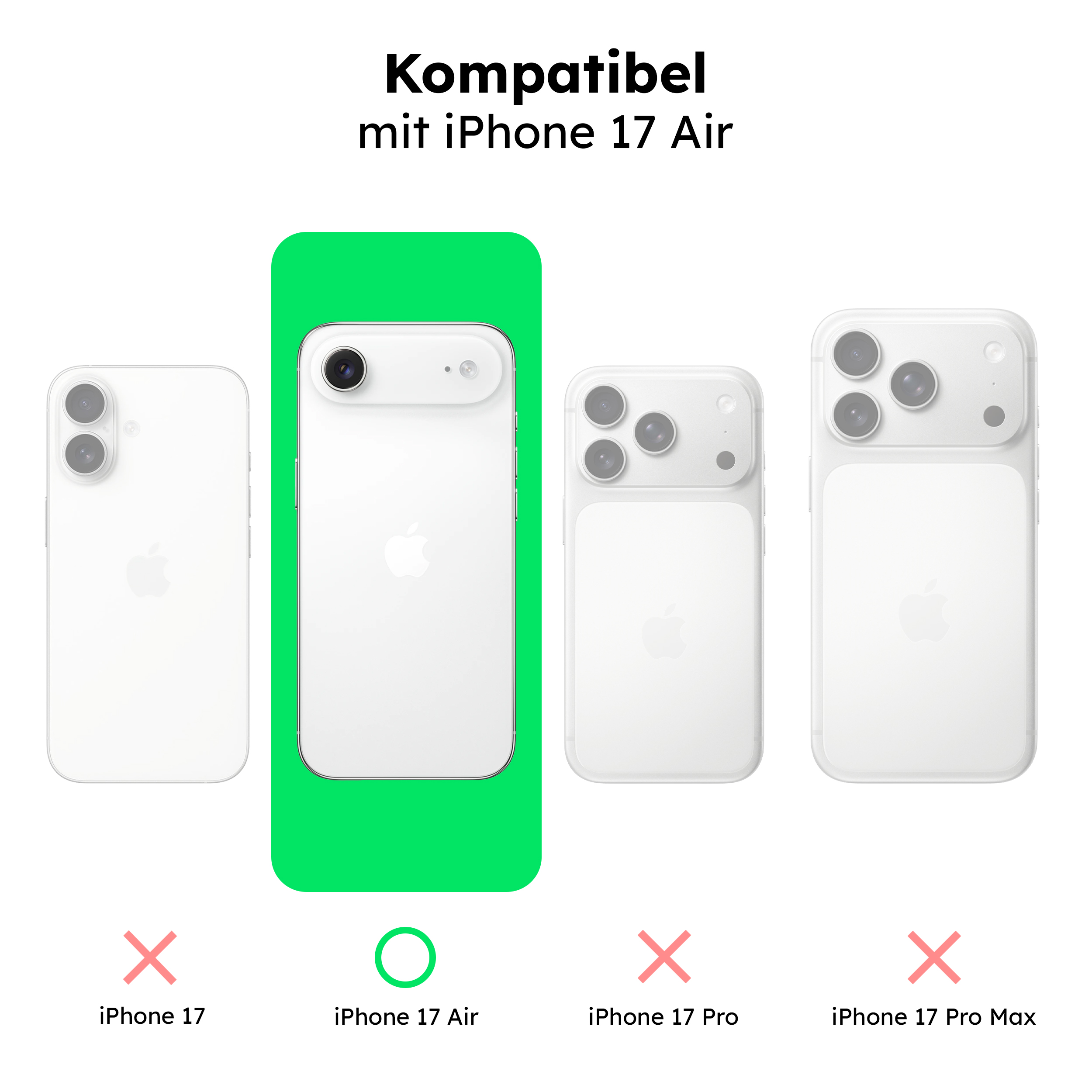 alkaya. | LUCID Silikon Case kompatibel mit Magsafe pink, iPhone 17 Air