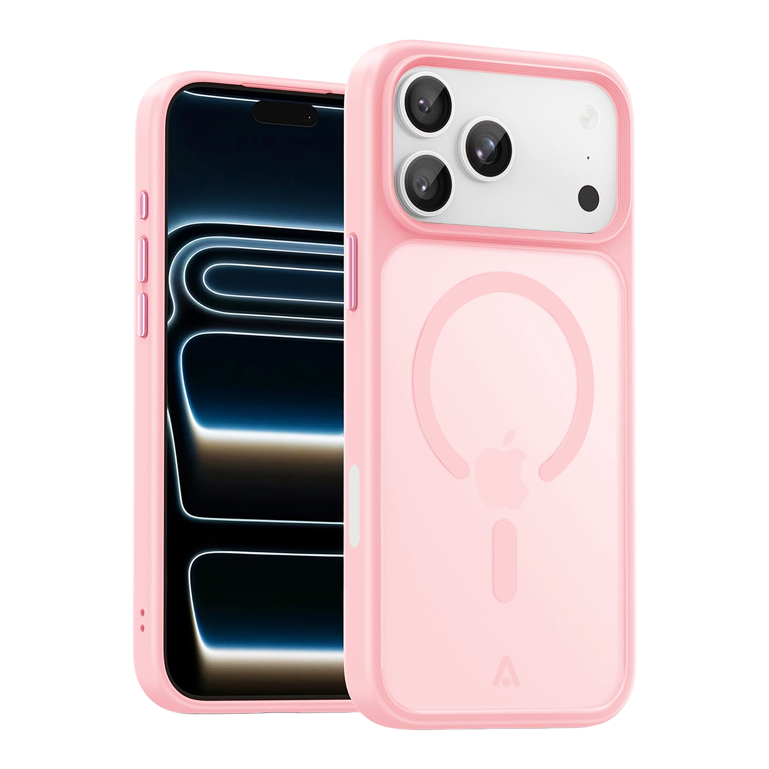 alkaya. | LUCID FROSTED Case kompatibel mit Magsafe pink, iPhone 17 Pro/18 Pro