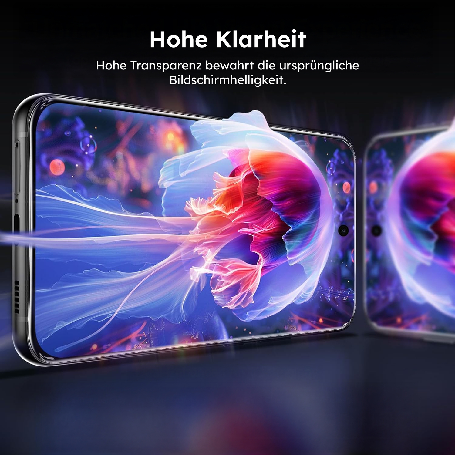 alkaya. | A Shield | Displayschutzglas | 3D Full Cover transparent, Samsung Galxy S22+