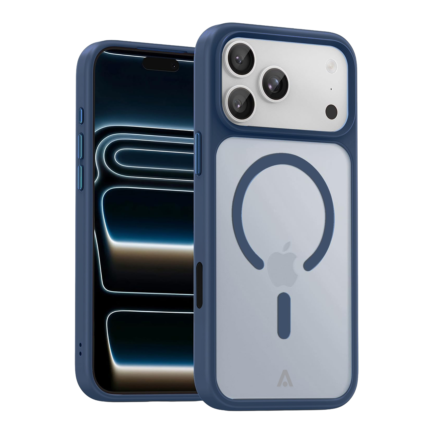 alkaya. | LUCID FROSTED Case kompatibel mit Magsafe blau, iPhone 17 Pro/18 Pro
