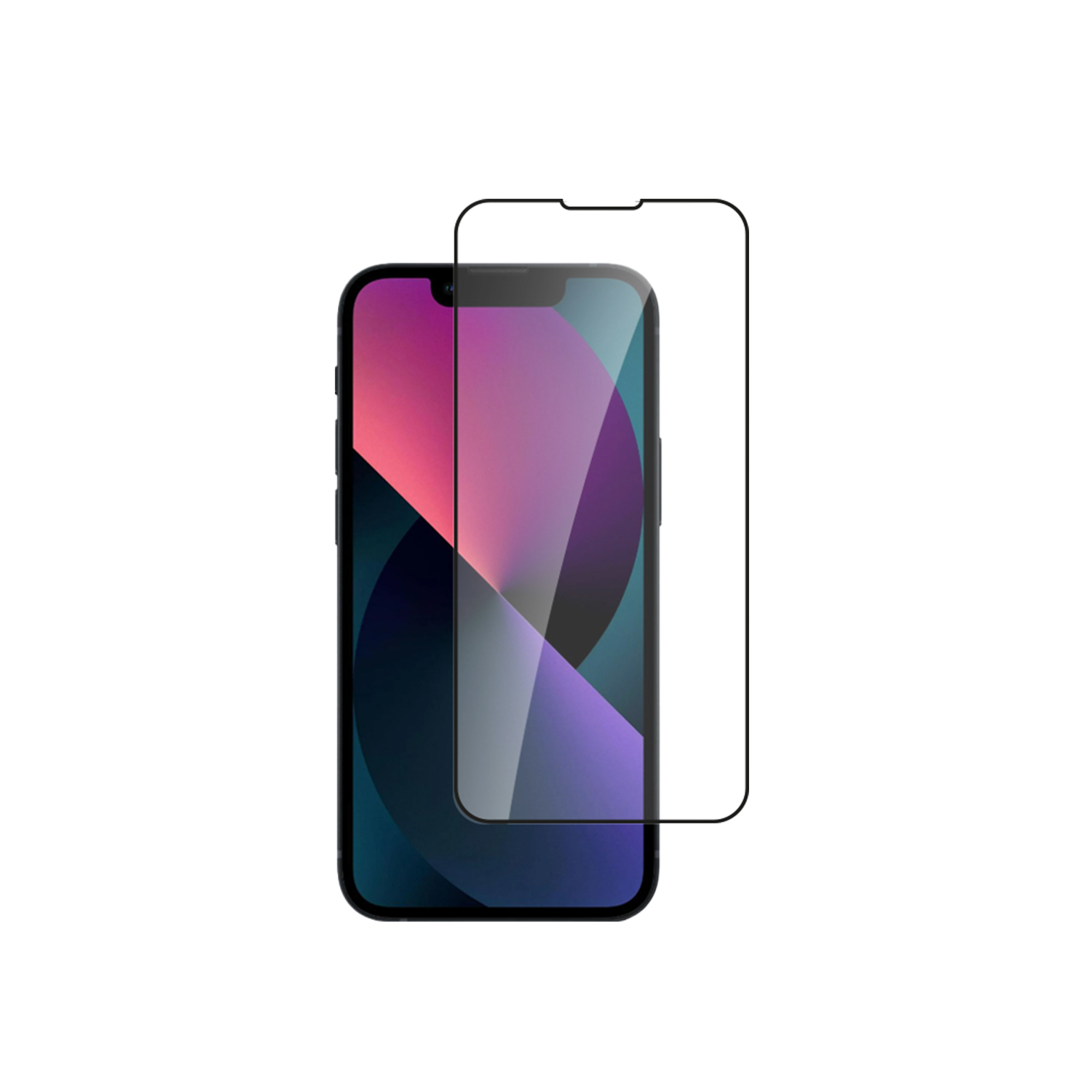 alkaya. | A Shield | Displayschutzglas | 3D Full Cover transparent, iPhone 13 Mini