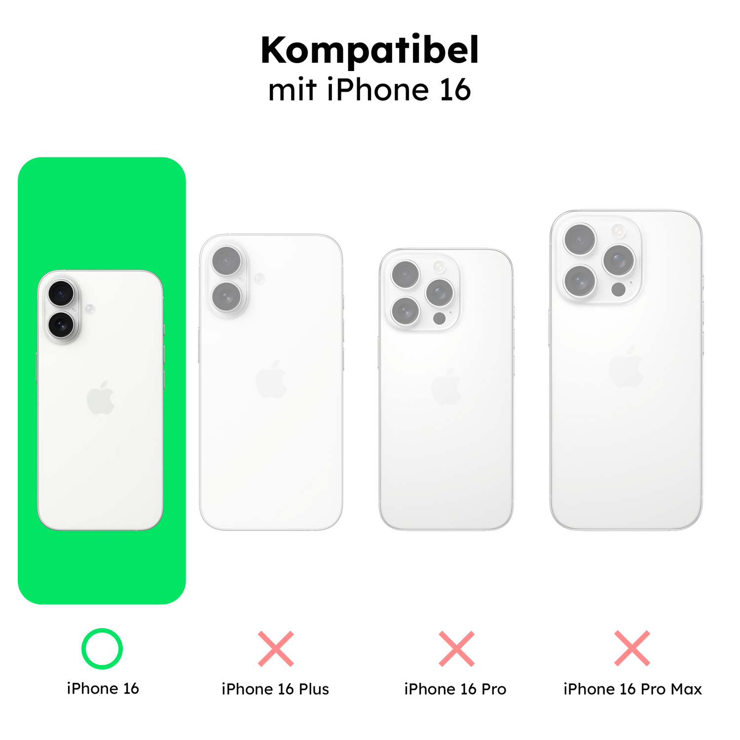 alkaya. | LUCID Silikon Case kompatibel mit Magsafe Pink, iPhone 16