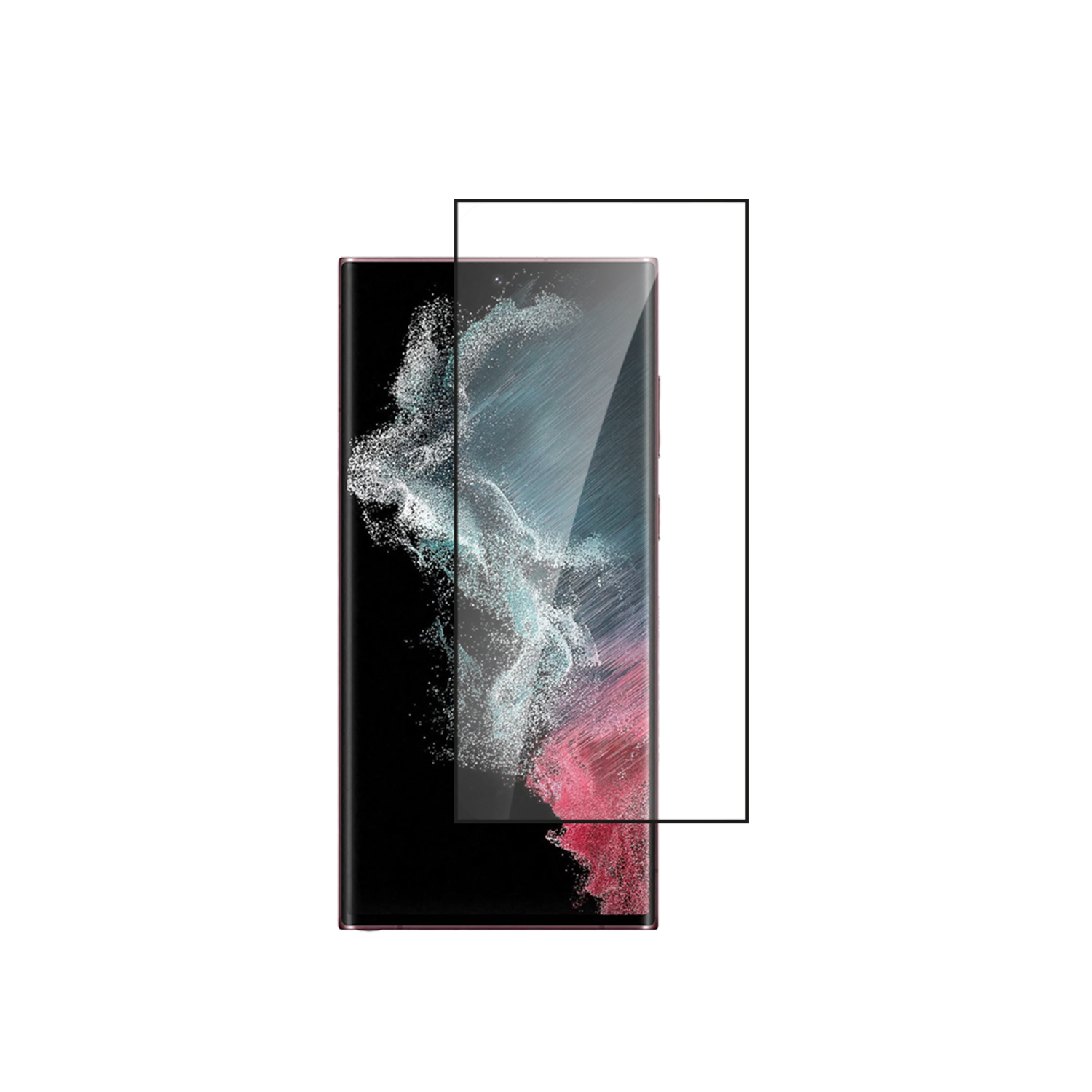 alkaya. | A Shield | Displayschutzglas | 3D Full Cover transparent, Samsung Galaxy S 22 Ultra