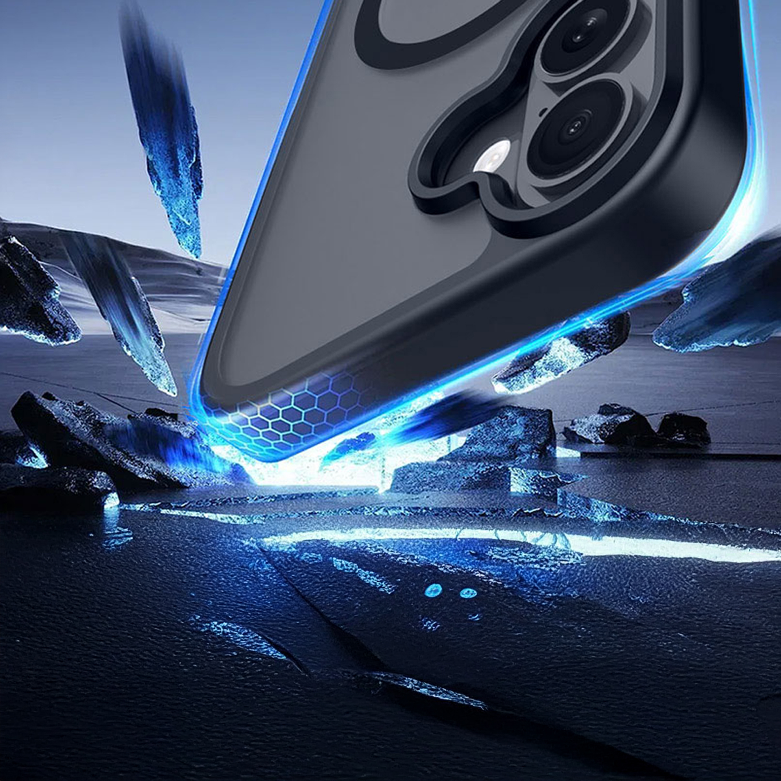 alkaya. | LUCID Protect Case kompatibel mit Magsafe schwarz, iPhone 17