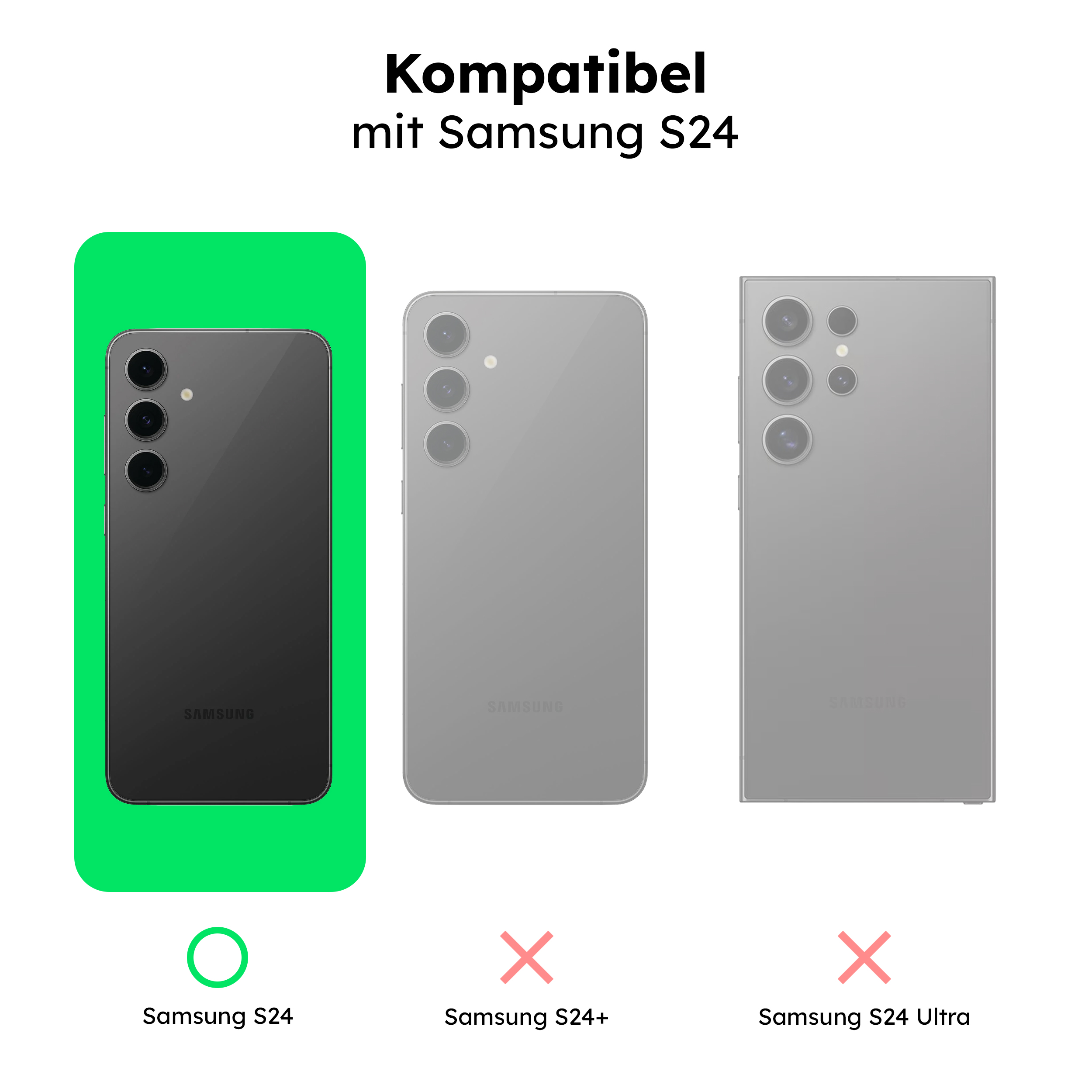 alkaya. | LUCID Silikon Case kompatibel mit Magsafe pink, Samsung S24