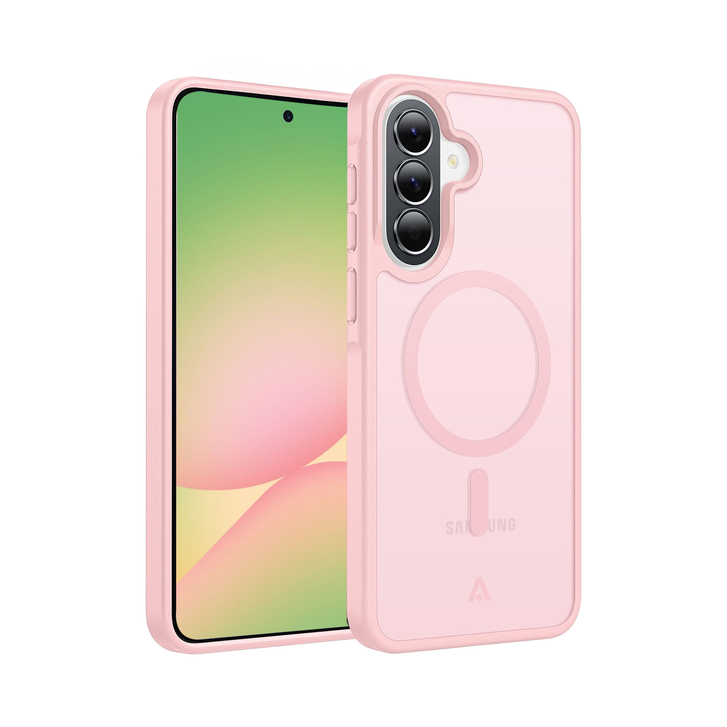 alkaya.| FROSTED Case Kompatibel mit MagSafe, Samsung A57 Pink