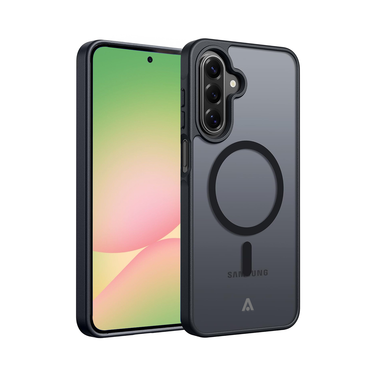 alkaya.| FROSTED Case Kompatibel mit MagSafe, Samsung A57 schwarz