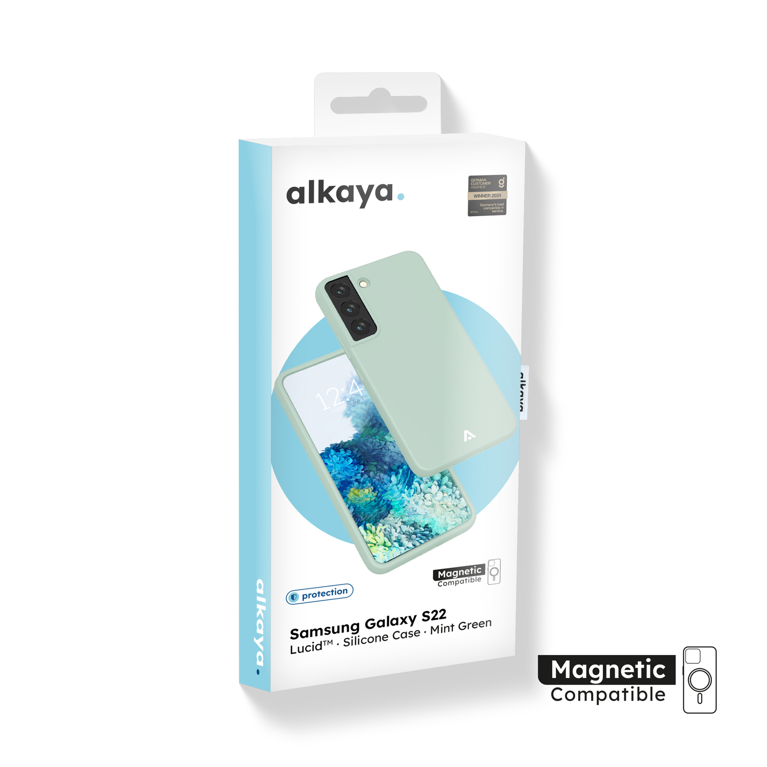 alkaya. | LUCID Silikon Case kompatibel mit Magsafe mint grün, Samsund S22