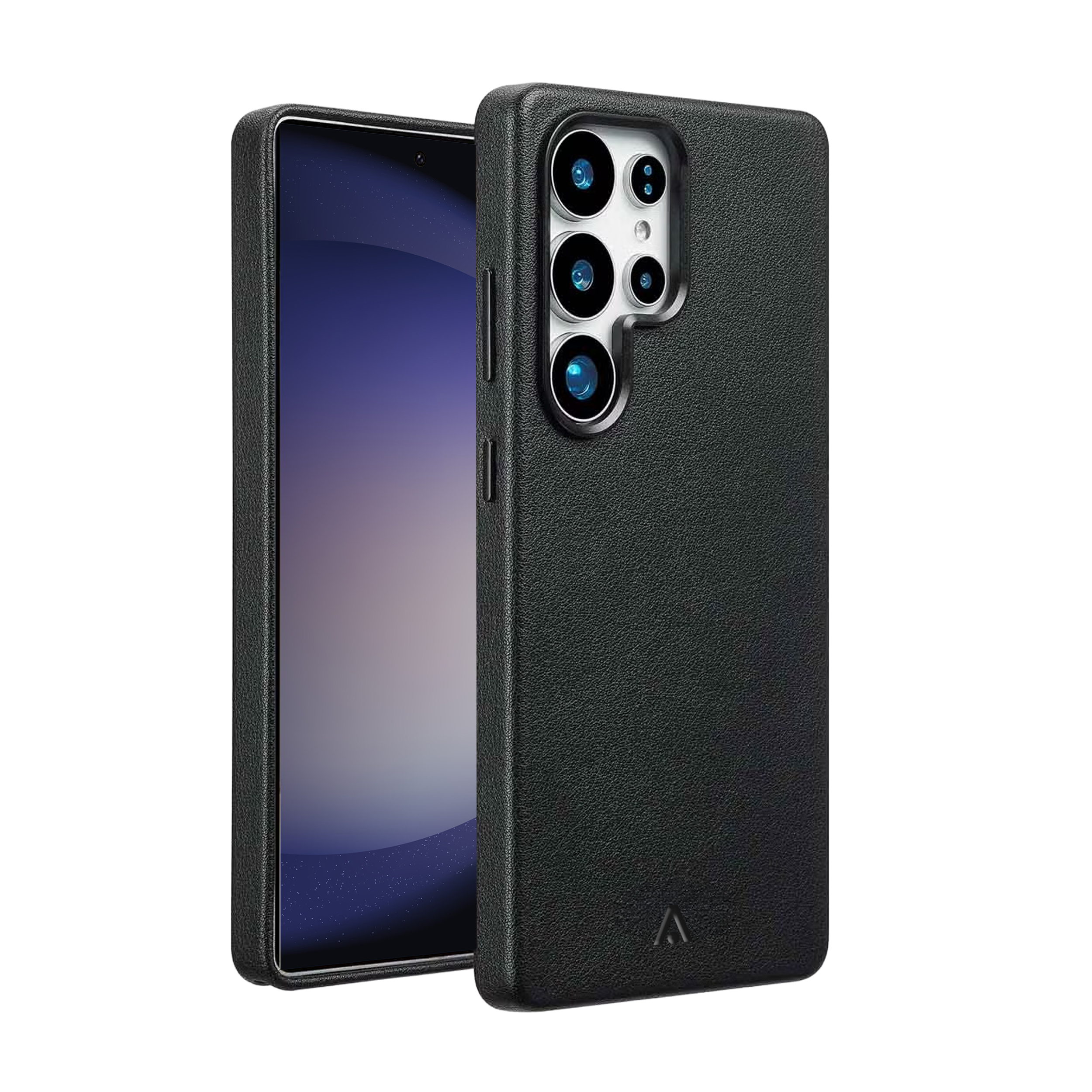 alkaya. | LUCID Pu Leather Case kompatibel mit Magsafe schwarz, Samsung S23 Ultra