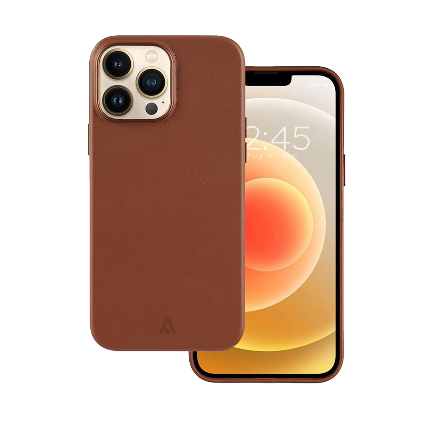 alkaya. | LUCID Pu Leather Case kompatibel mit Magsafe braun, iPhone 15 Pro