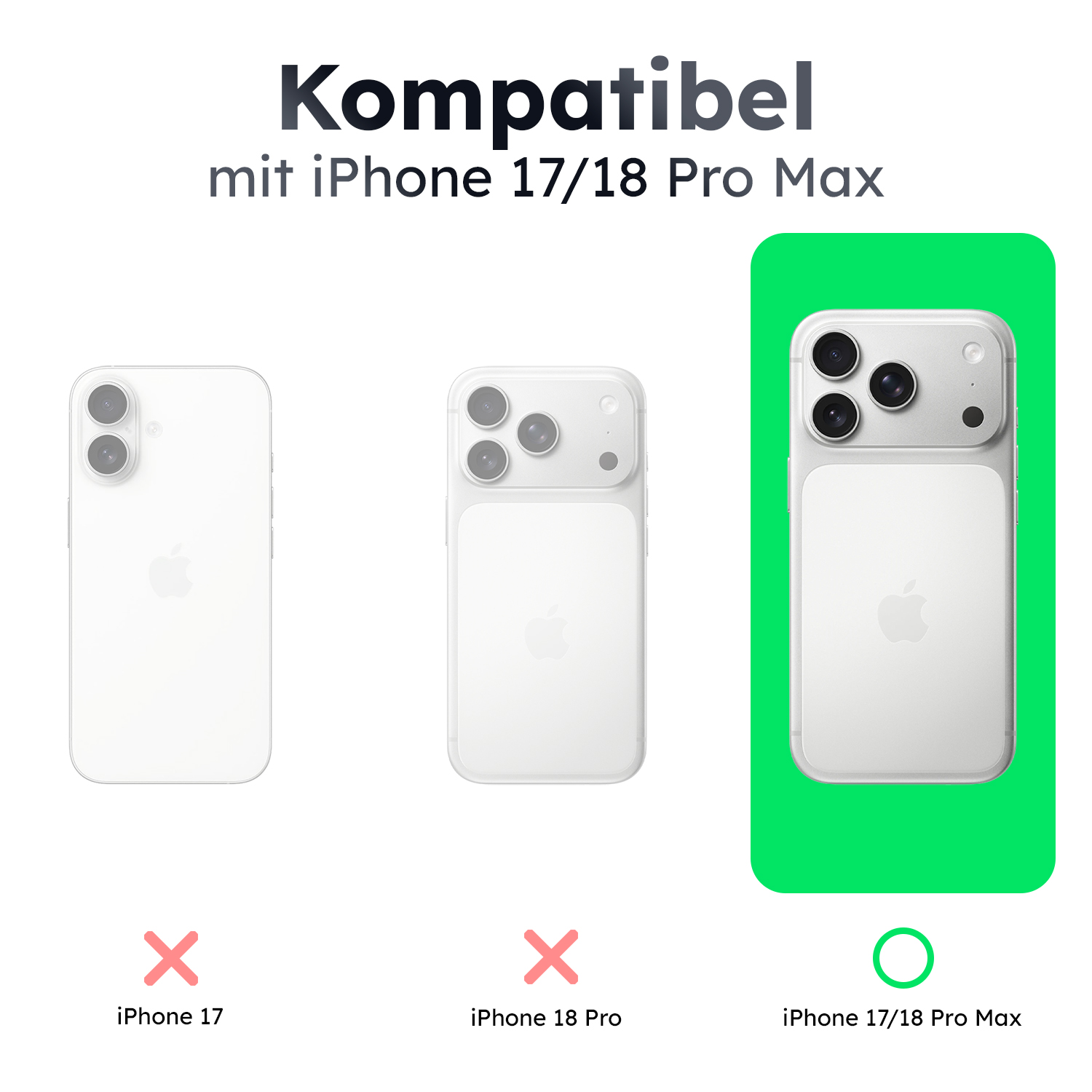 alkaya. | LUCID FROSTED Case kompatibel mit Magsafe pink, iPhone 17 Pro Max/18 Pro Max