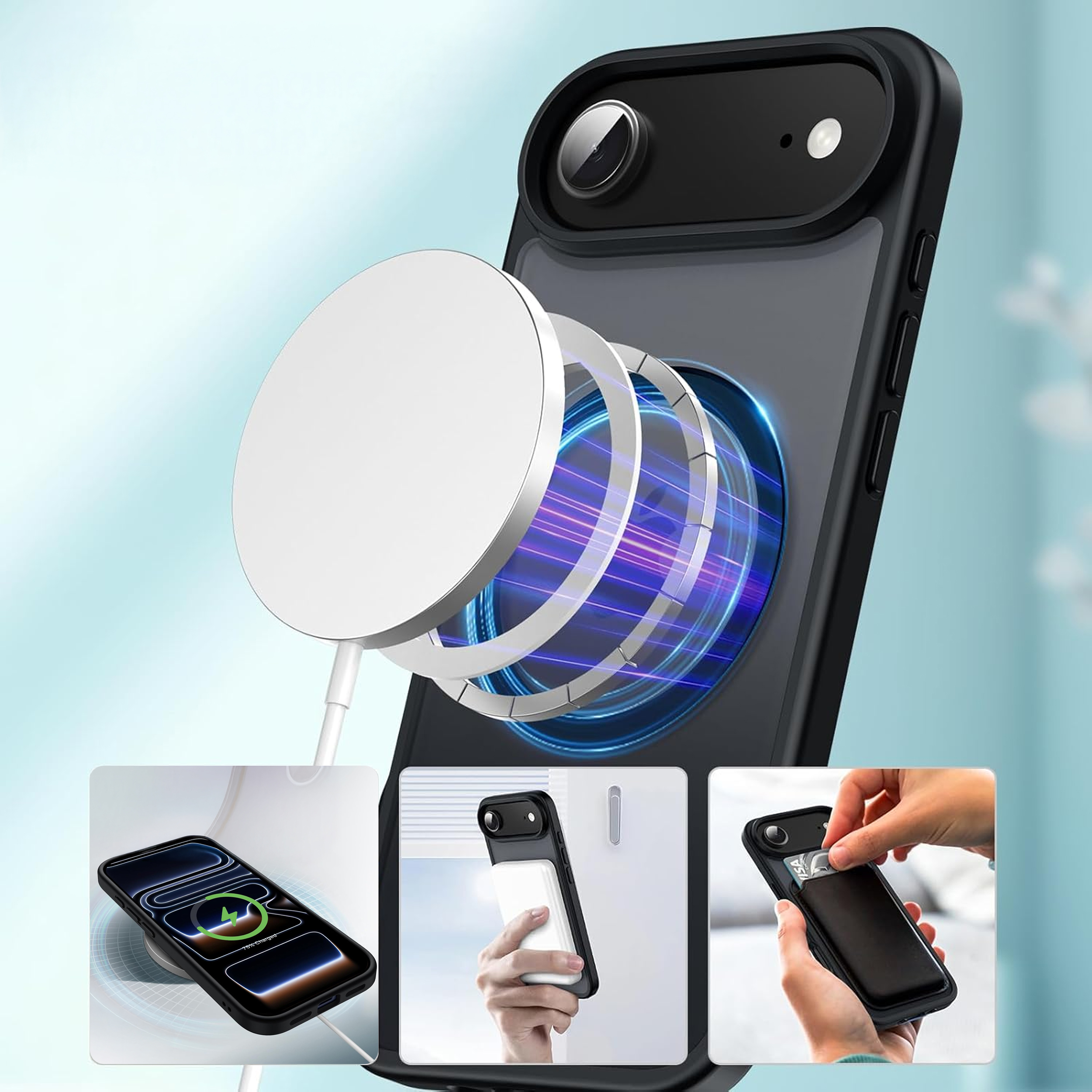 alkaya. | LUCID Protect Case kompatibel mit Magsafe schwarz, iPhone 17 Air