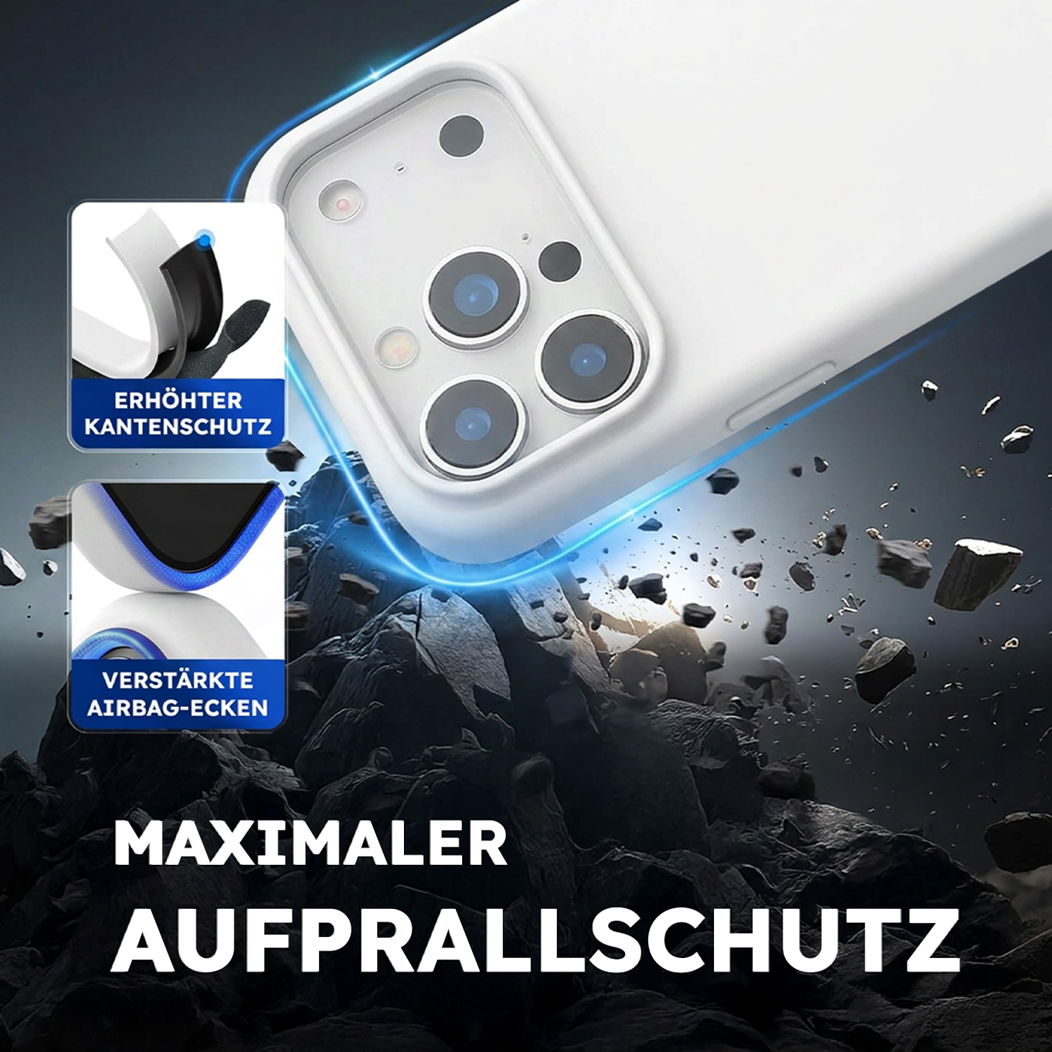 alkaya. | LUCID PU-Leder Case kompatibel mit Magsafe weiß, iPhone 17 Pro Max/18 Pro Max