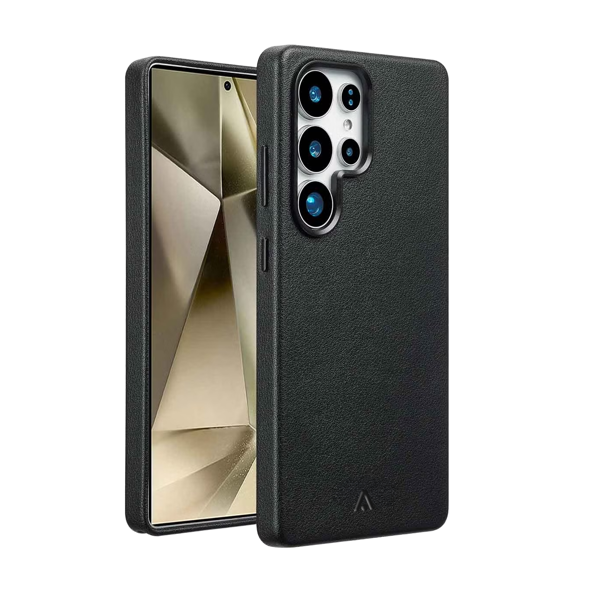 alkaya. | LUCID Pu Leather Case kompatibel mit Magsafe schwarz, Samsung S24 Ultra