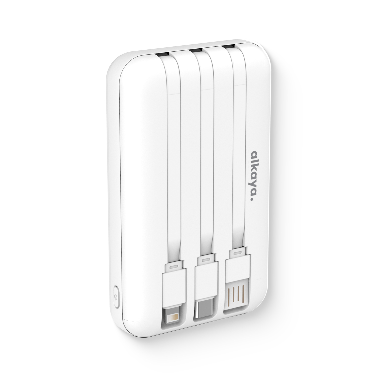 alkaya. | Thor | 10.000 mAh Powerbank 3 in 1: Induktives Laden, unterstützt MagSafe-Technologie, weiß